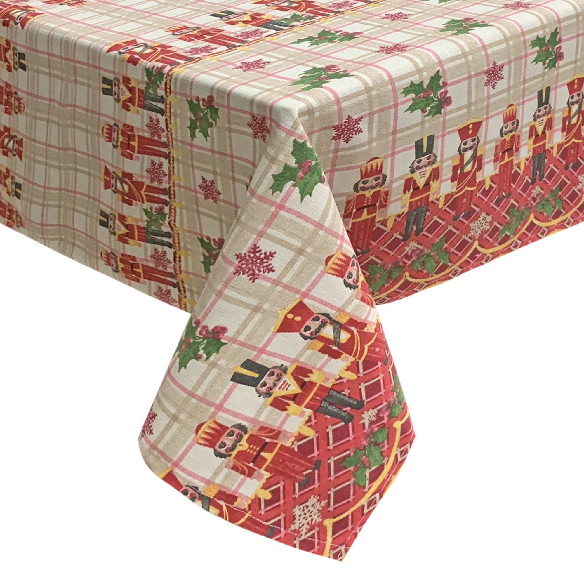 Tovaglia Natalizia loneta stampata Sommaruga 6 posti Natale 6485