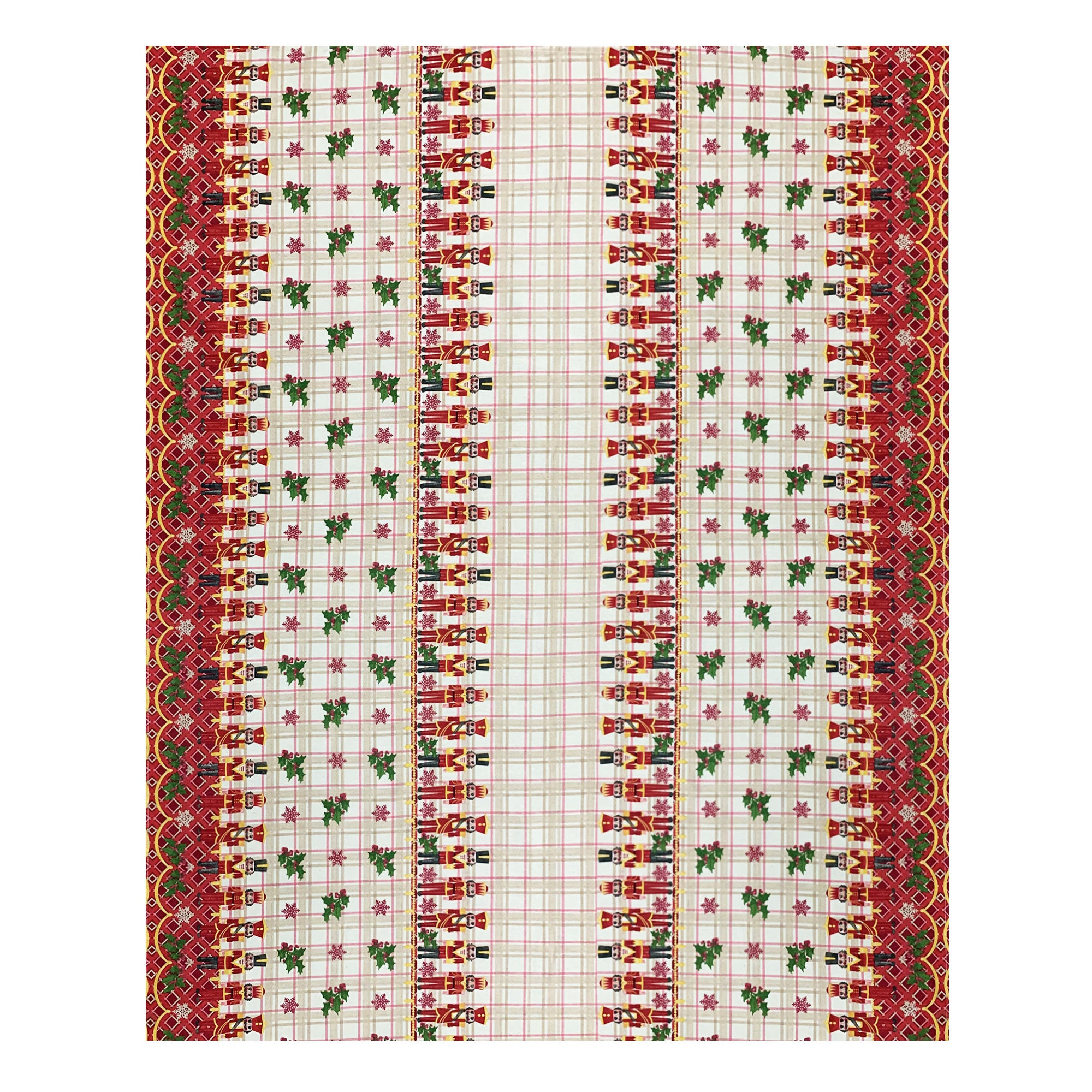 Tovaglia Natalizia loneta stampata Sommaruga 6 posti Natale 6485