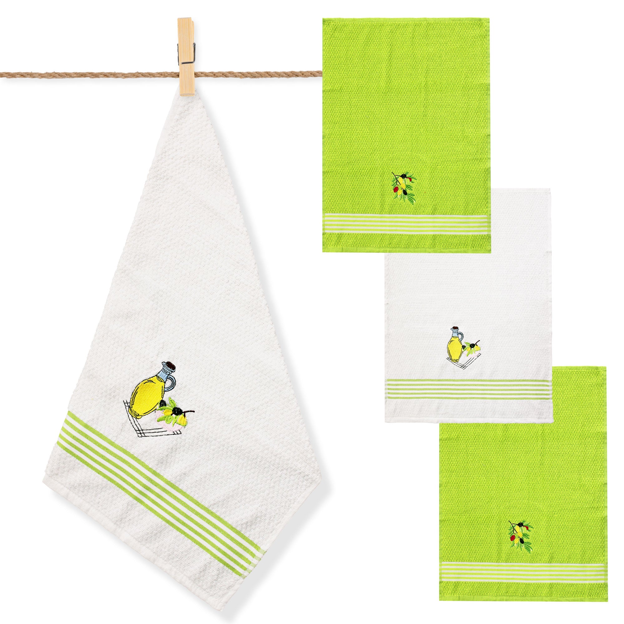 Set strofinacci da cucina Preziosa Home canovacci in spugna Jacquard Circus 6538