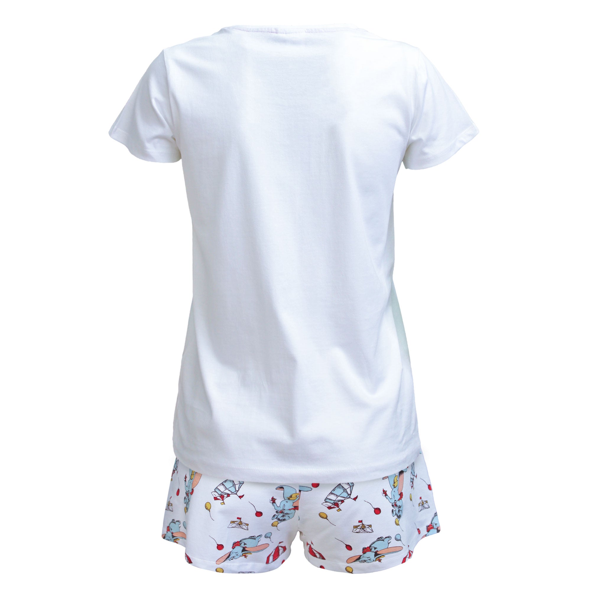 Pigiama donna Disney Dumbo T-shirt e shorties ragazza in cotone 6578