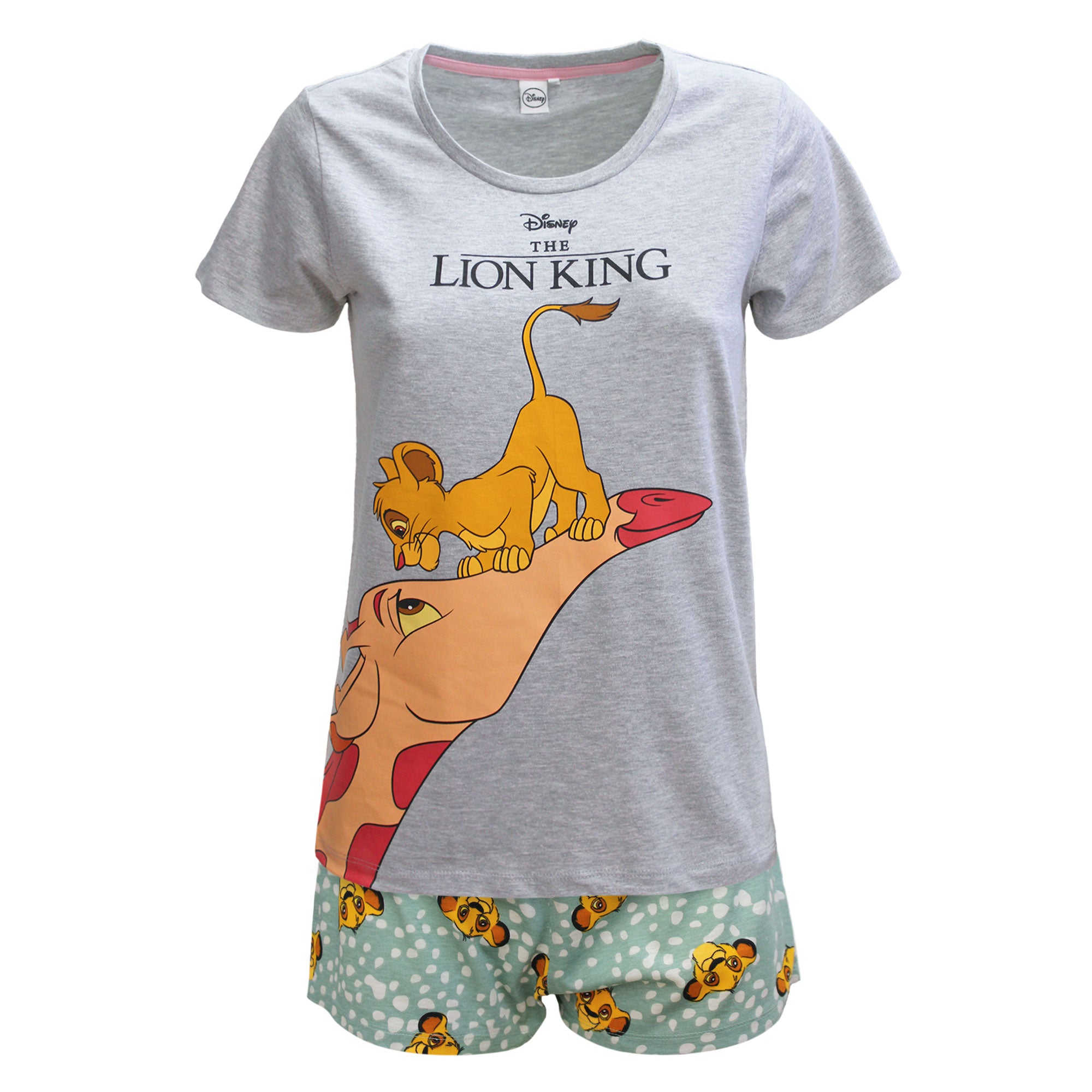 Pigiama donna Disney Il re Leone T-shirt e shorties ragazza in cotone 6579