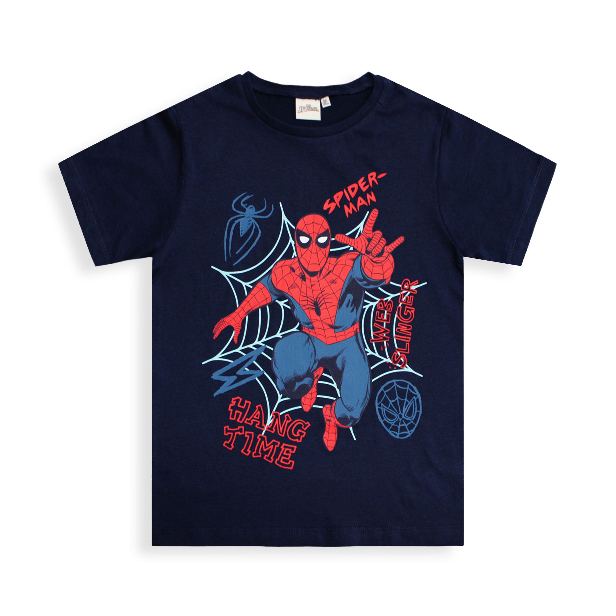 T-shirt Marvel Spiderman maglia bambino mezze maniche in cotone Spider Man 6592