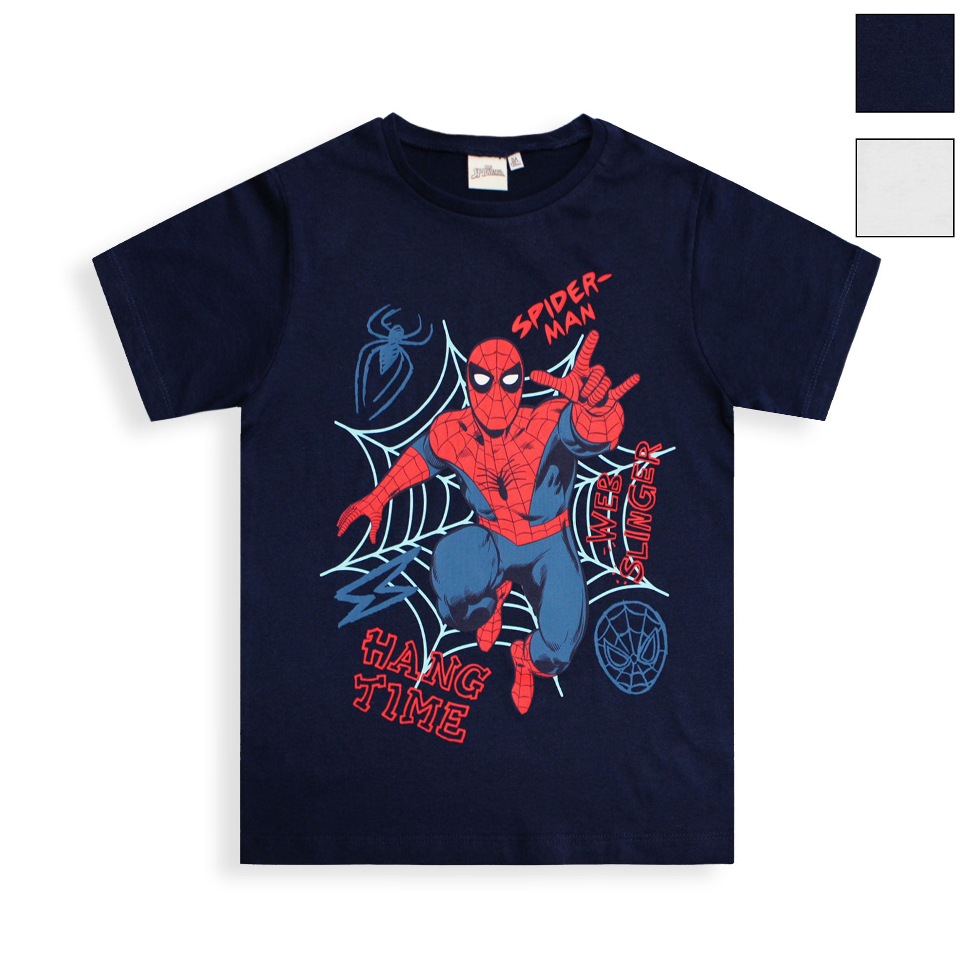 T-shirt Marvel Spiderman maglia bambino mezze maniche in cotone Spider Man 6592