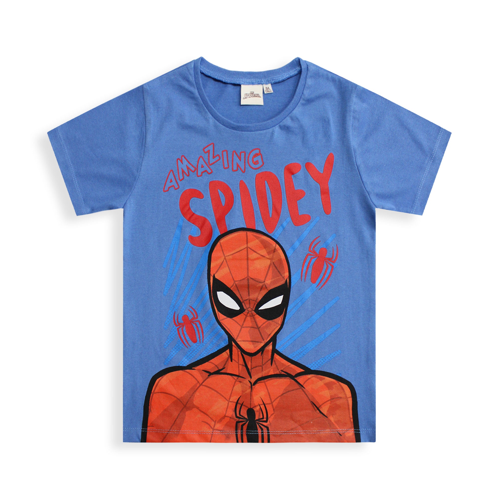 T-shirt Marvel Spiderman maglia bambino mezze maniche in cotone Spider Man 6593