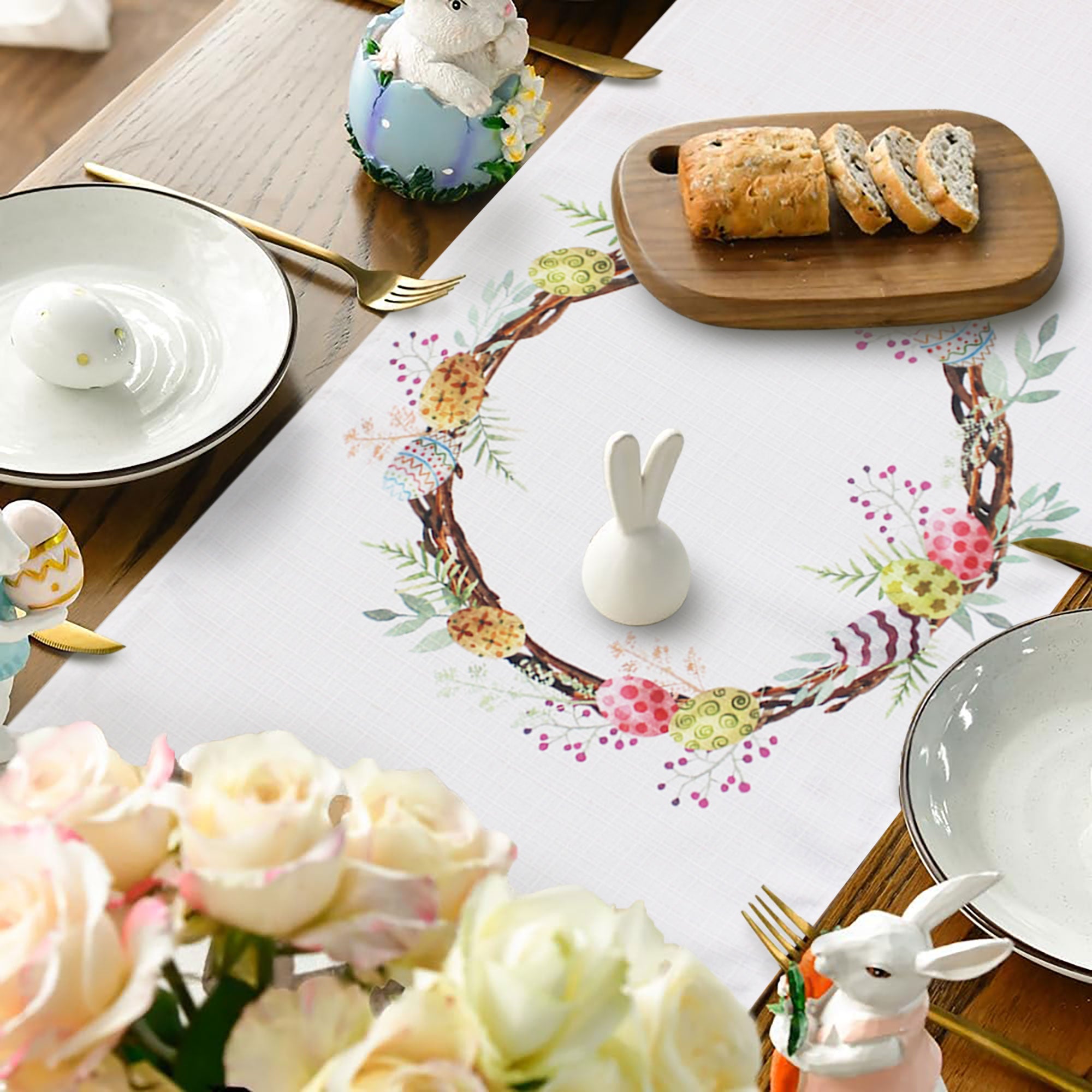 Runner Pasquale 45x140cm Centrotavola digitale Irge Pasqua 6627