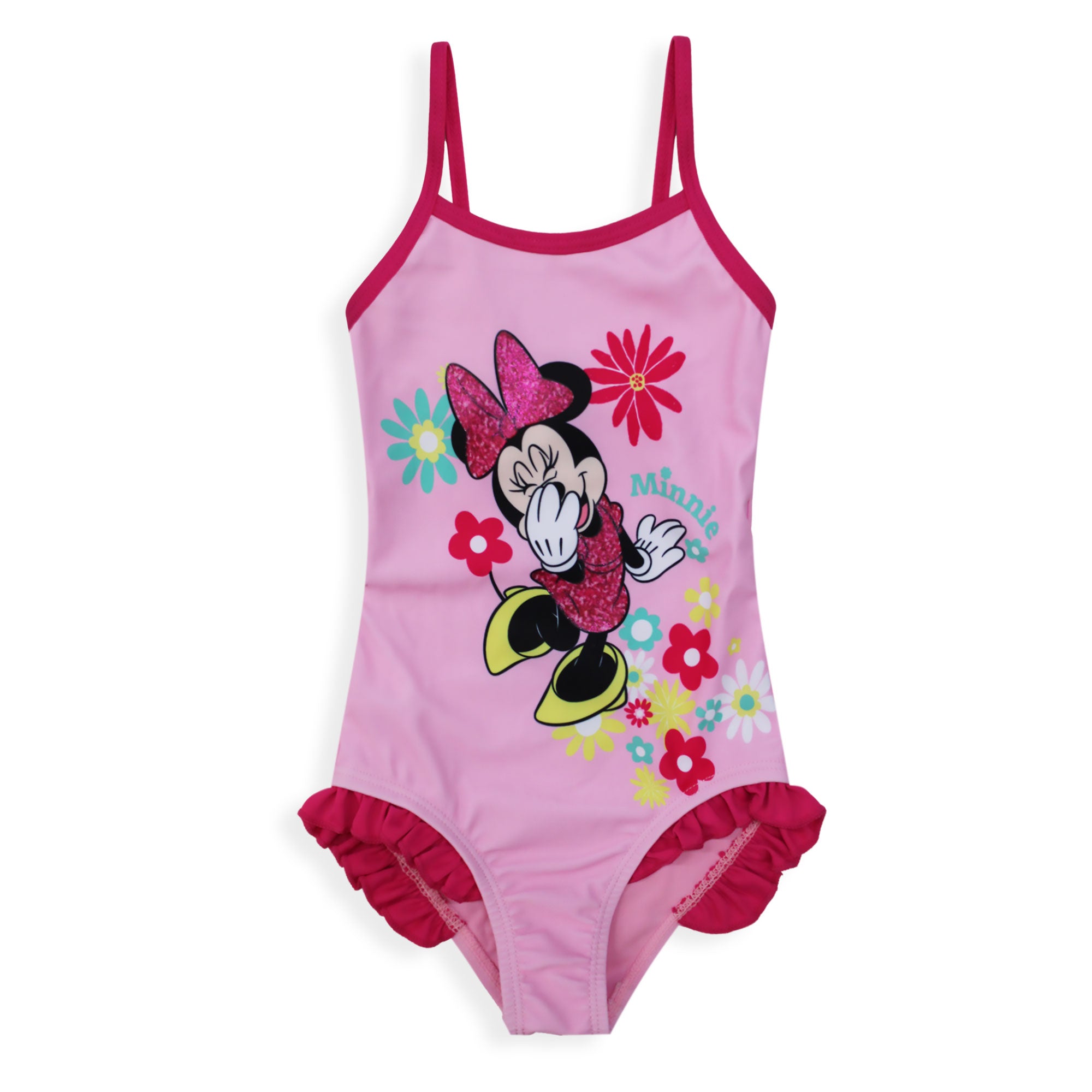 Costume da bagno intero mare per bambina Disney Minnie Mouse con volant 6659