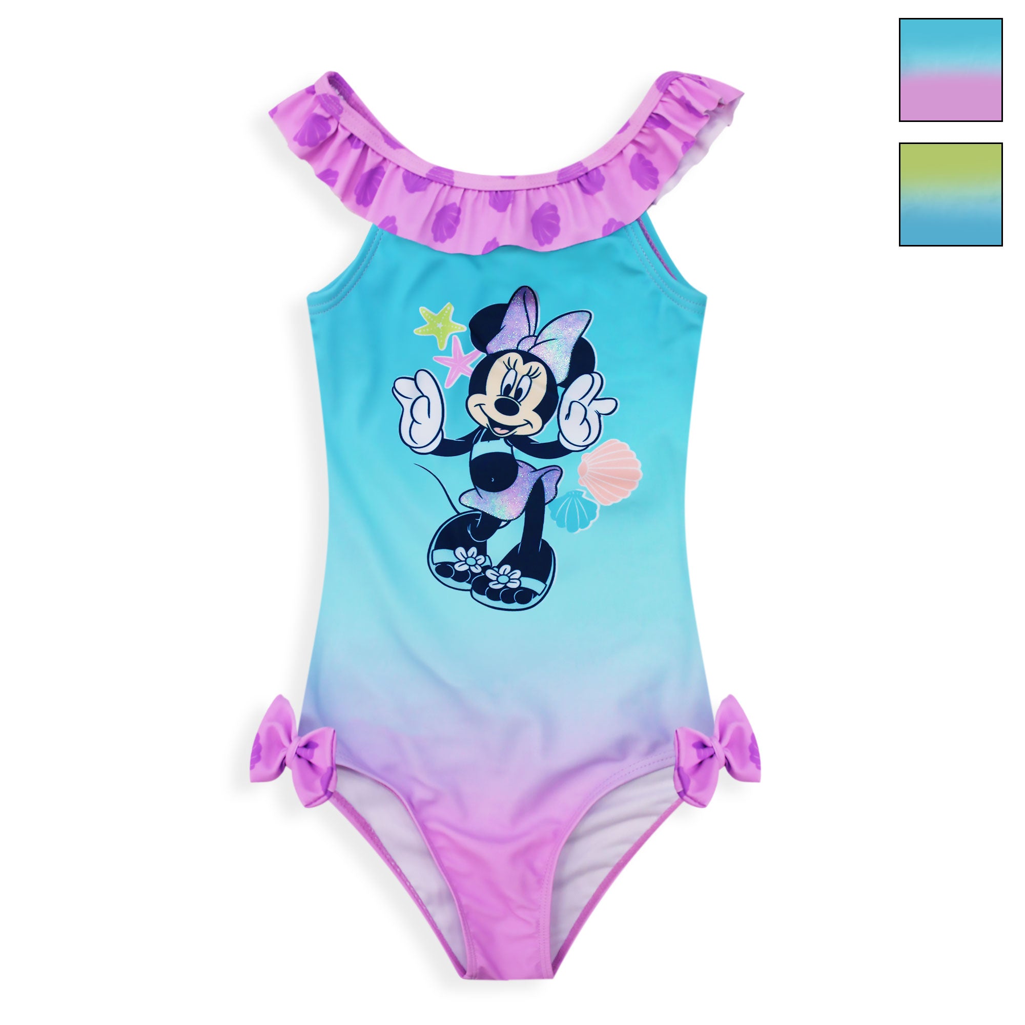 Costume da bagno intero mare per neonato bambina Disney Minnie Mouse volant 6660