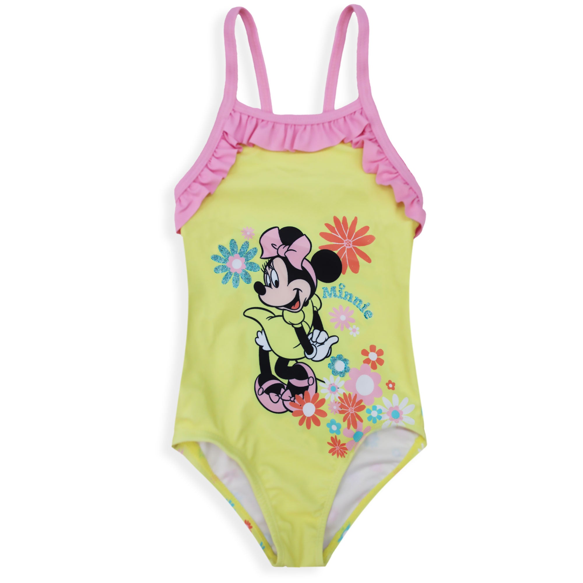 Costume da bagno intero mare per neonato bambina Disney Minnie Mouse volant 6662