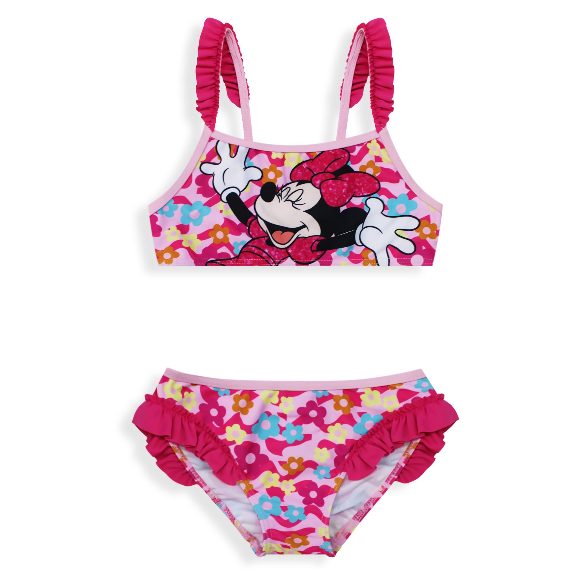Costume da bagno Disney Minnie Mouse bikini mare per bambina 2 pezzi 6669