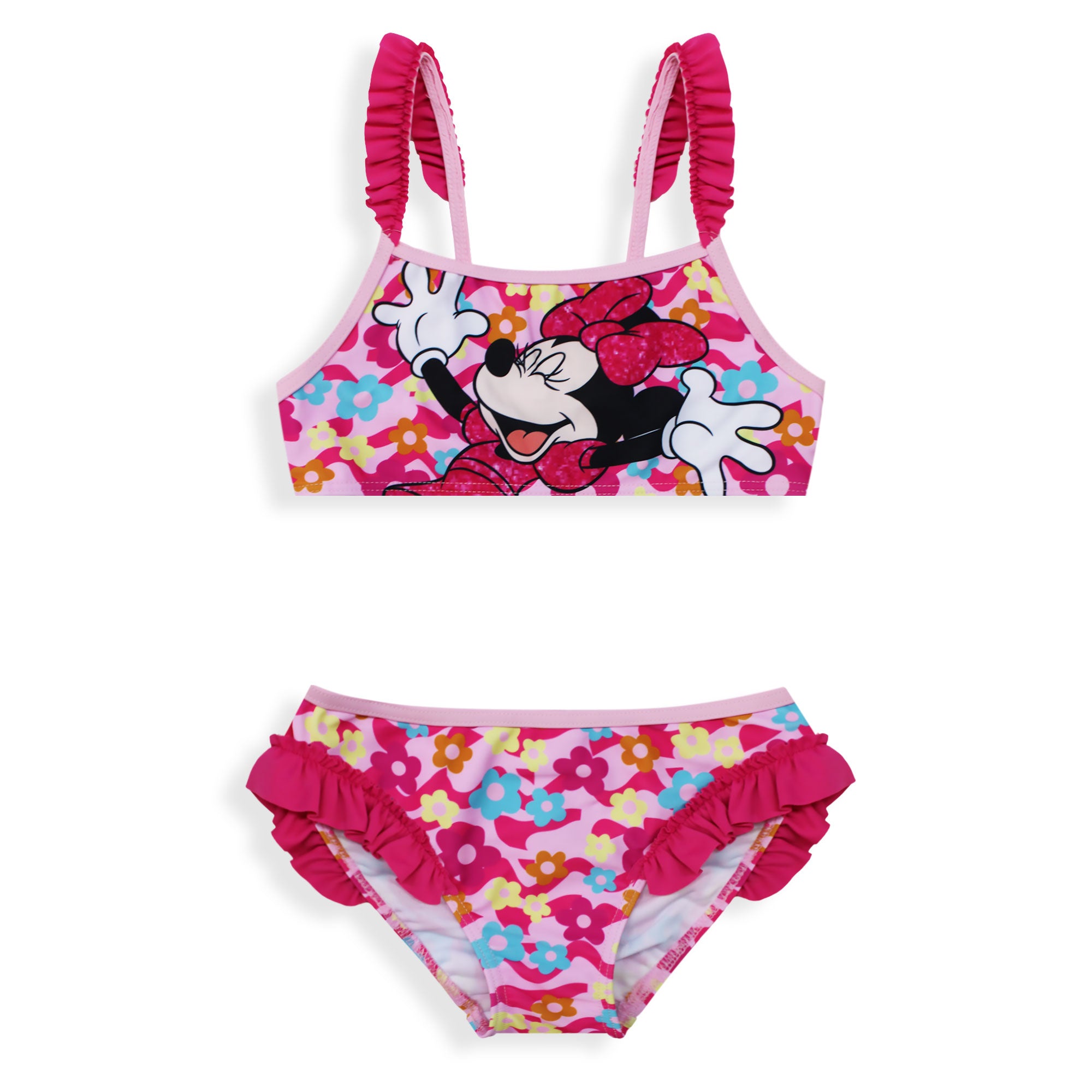 Costume da bagno Disney Minnie Mouse bikini mare per bambina 2 pezzi 6669