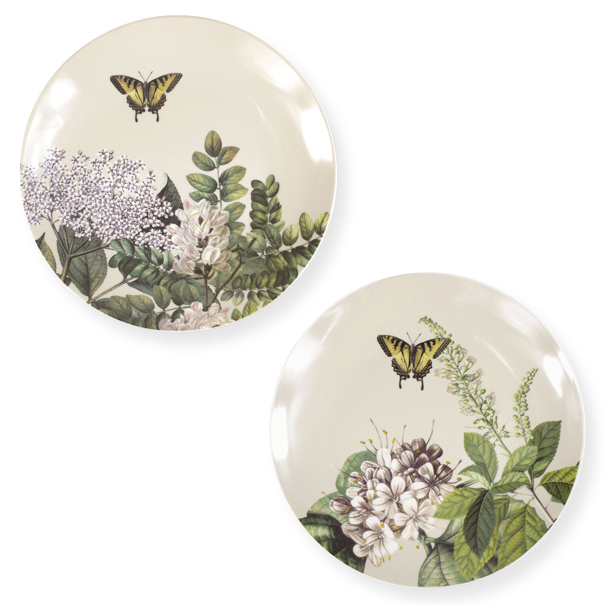 Piatti da dessert Nuvole di Stoffa Herbarium 2pz in porcellana Natural Chic 6676