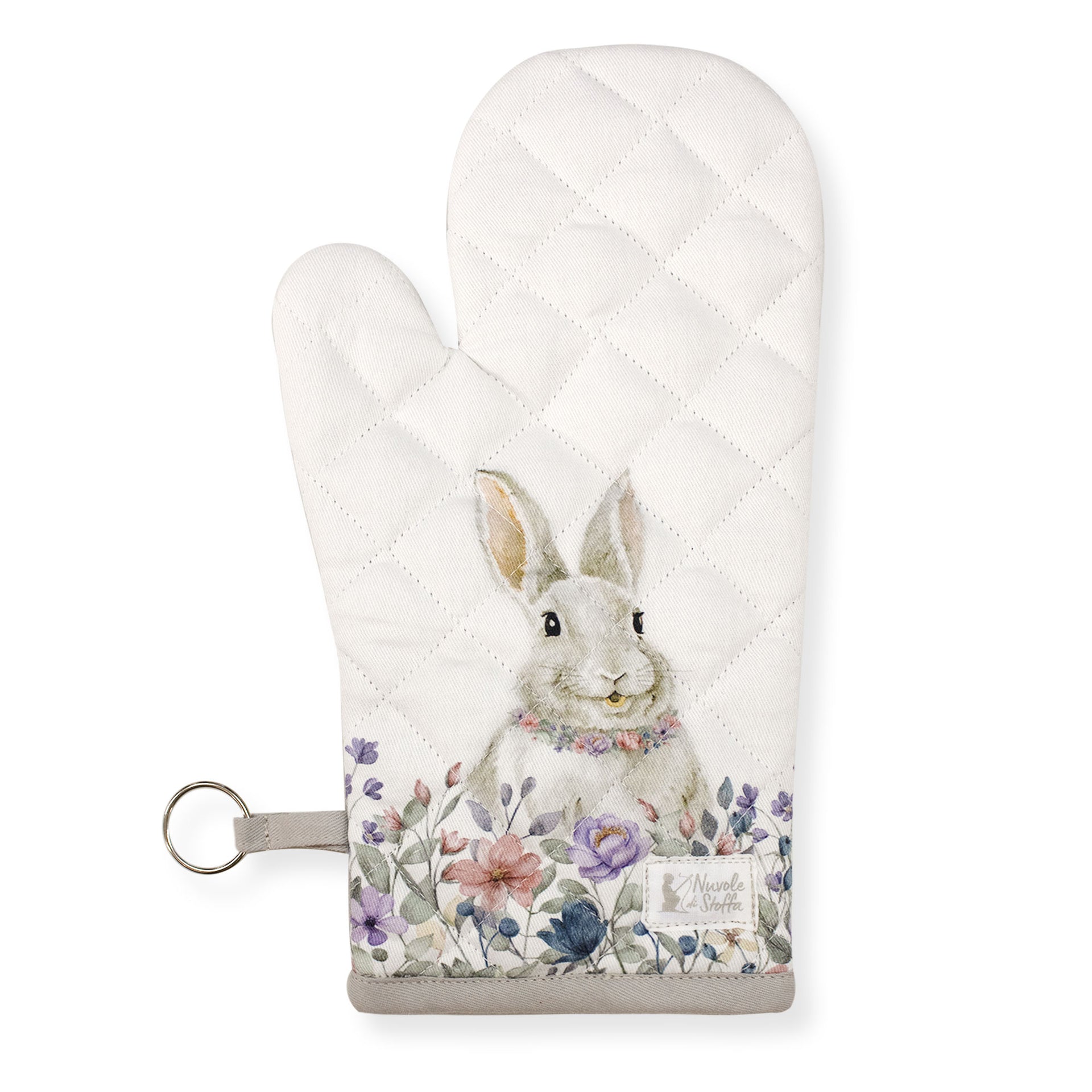 Guanto Da Forno Pasquale Nuvole Di Stoffa - Design Coniglio Bunny Shabby Chic - Foto 4