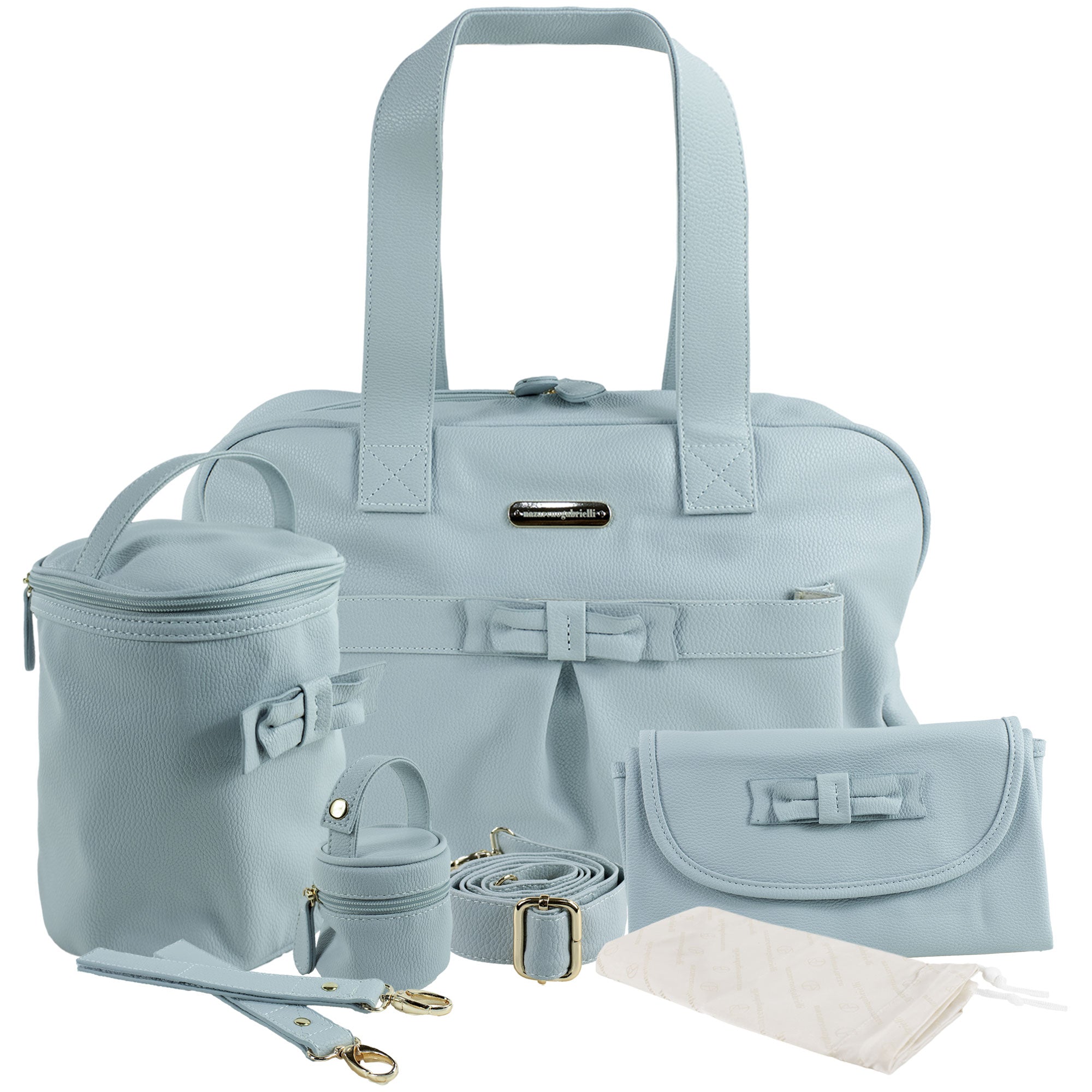Set Borsa fasciatoio per nascita Neonato Nazareno Gabrielli in ecopelle 6740