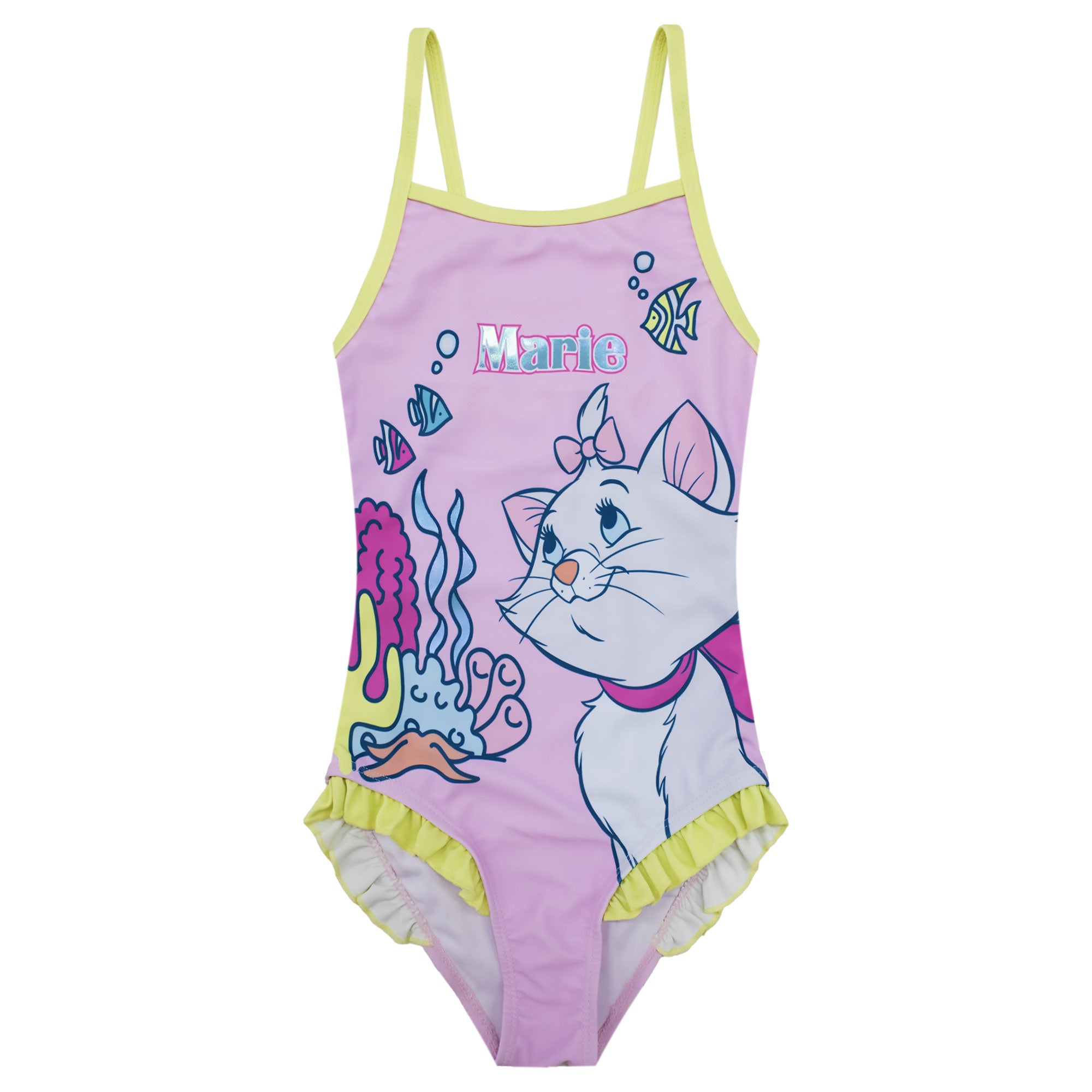 Costume bagno intero mare Disney Aristogatti Marie Minou bambina 1 pezzo 6772