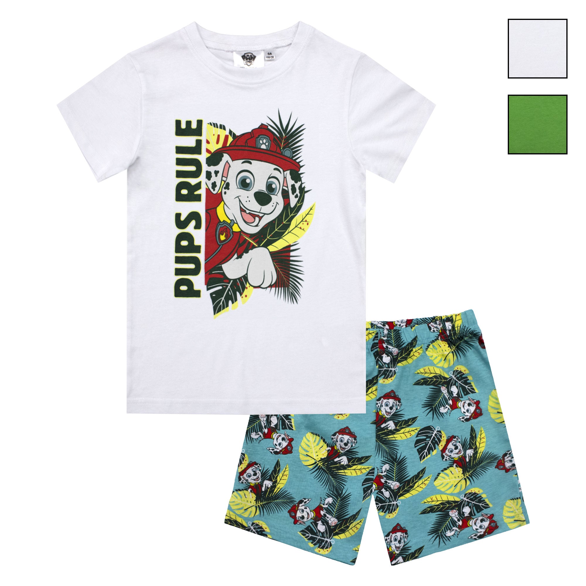 Pigiama bambino Paw Patrol t-shirt e pantalone corto estivo cotone 6784