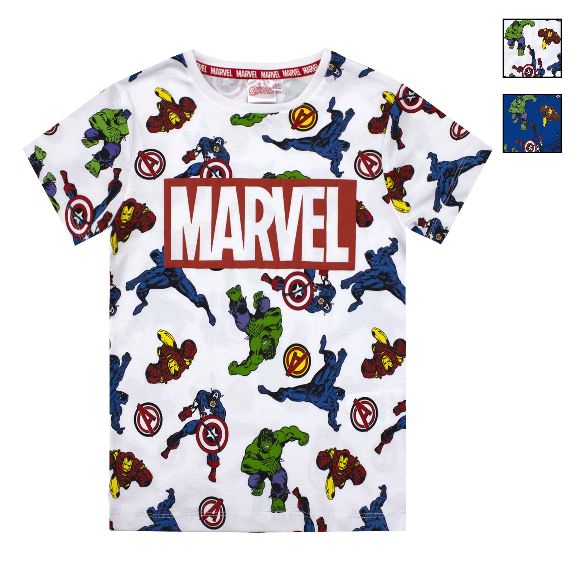 T-shirt Marvel Avengers maglia bambino mezze maniche in cotone 6785