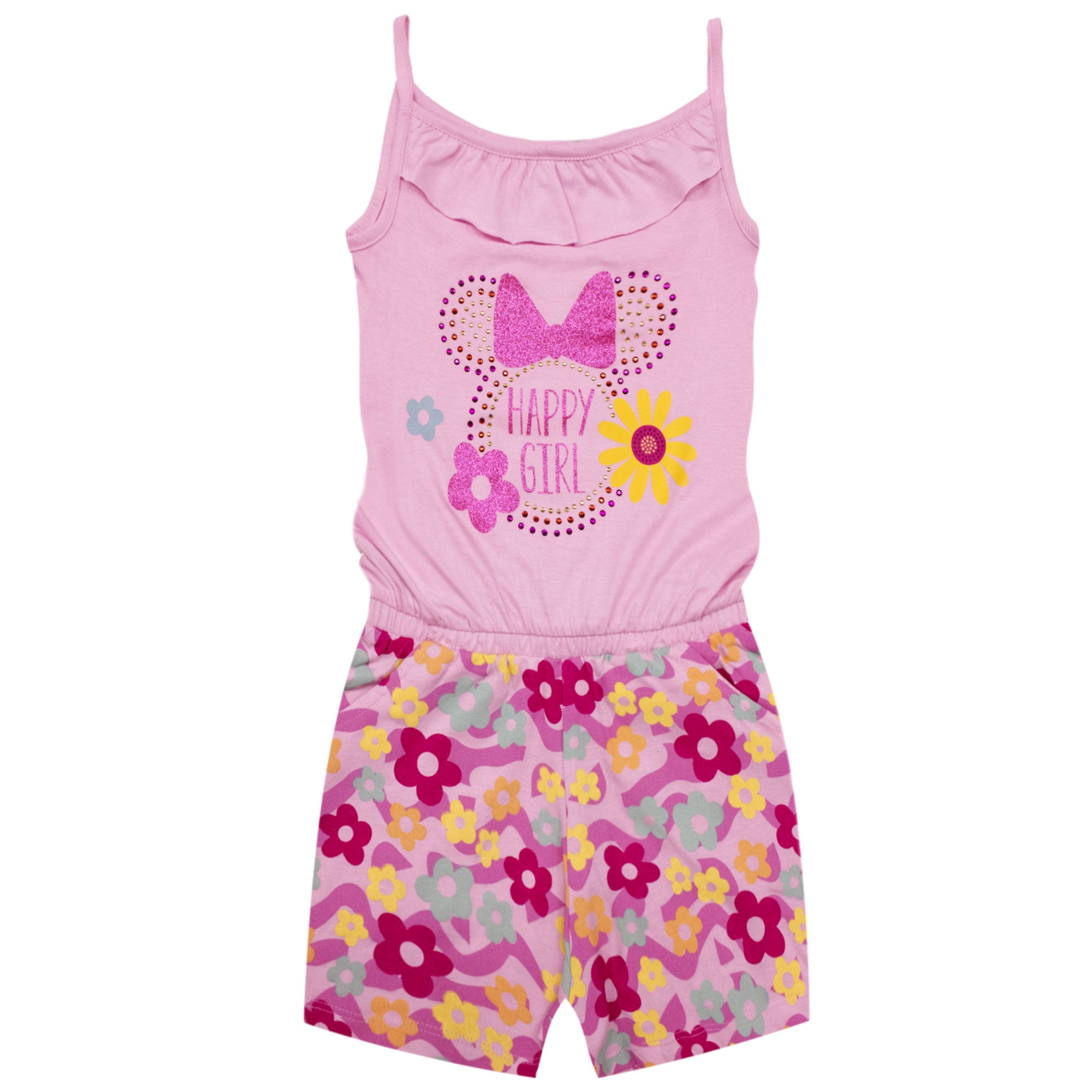 Abito bambina Disney Minnie Mouse vestitino stampato in cotone 6787