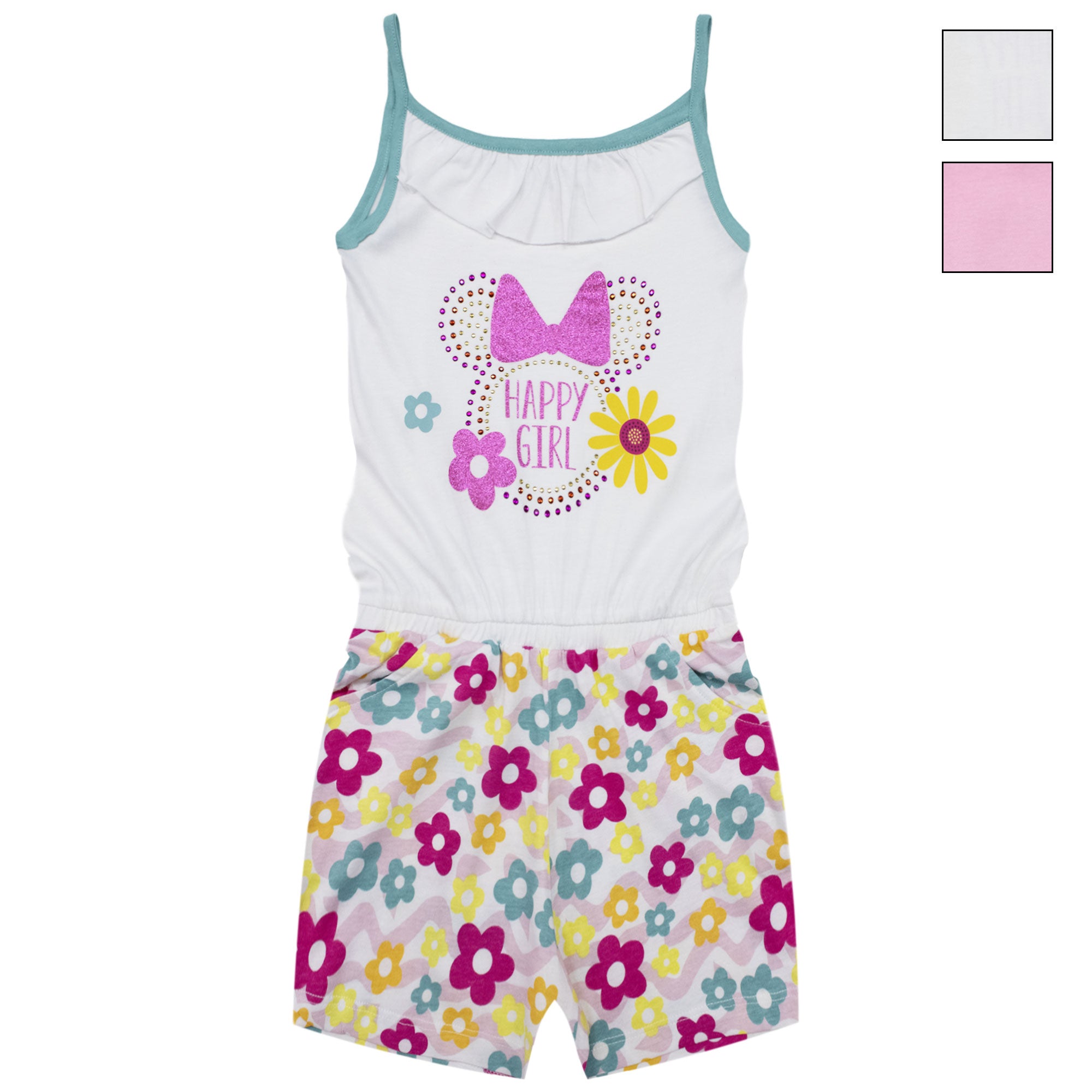 Abito bambina Disney Minnie Mouse vestitino stampato in cotone 6787