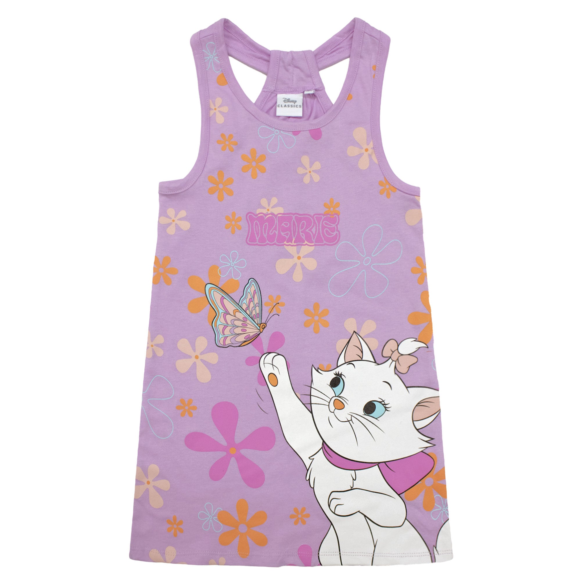 Abito bambina Disney Aristogatti Marie Vestito in cotone senza maniche 6792
