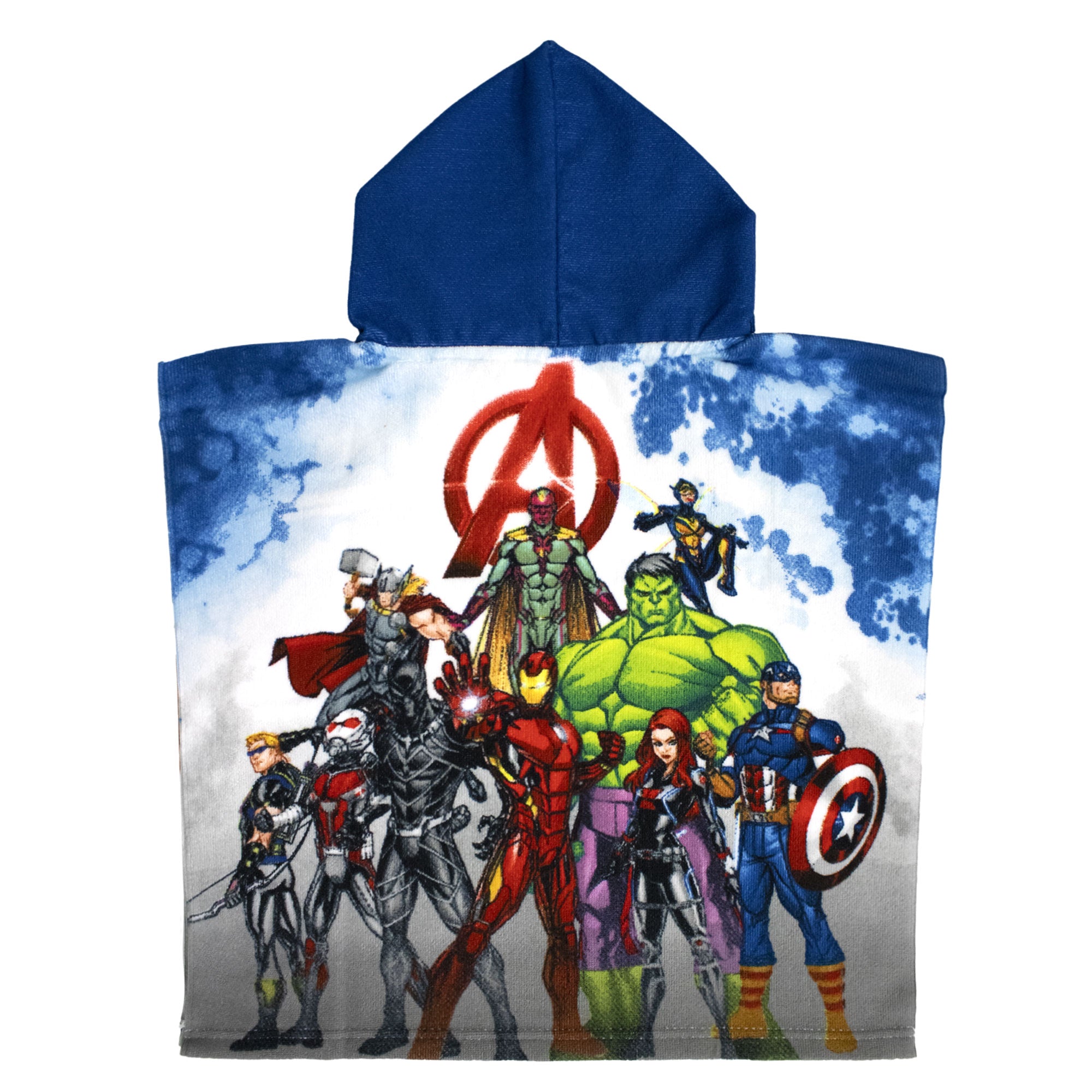 Poncho mare Marvel Avengers per bambino 55x110cm asciugamano piscina 6803