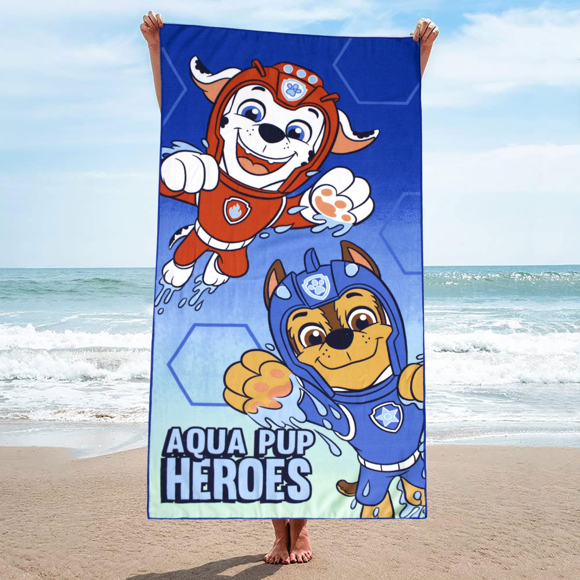 Telo mare Paw Patrol in microfibra 60x120cm asciugamano piscina 6815