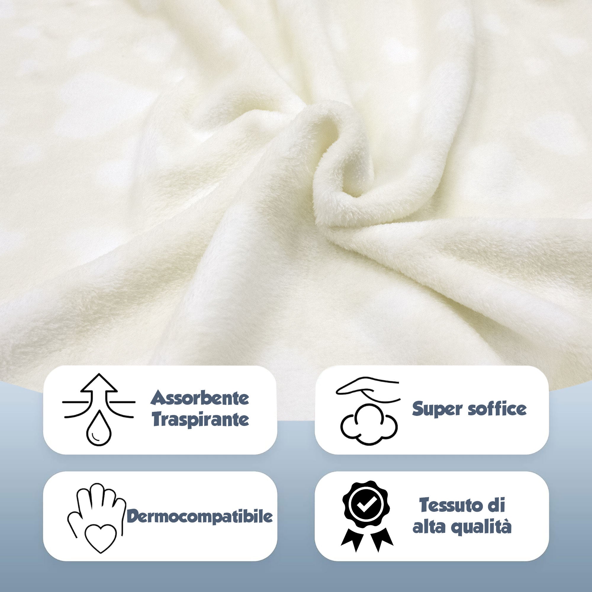 Copertina Neonato Culla Lettino coperta in pile stampata 100x140cm bambini 6854