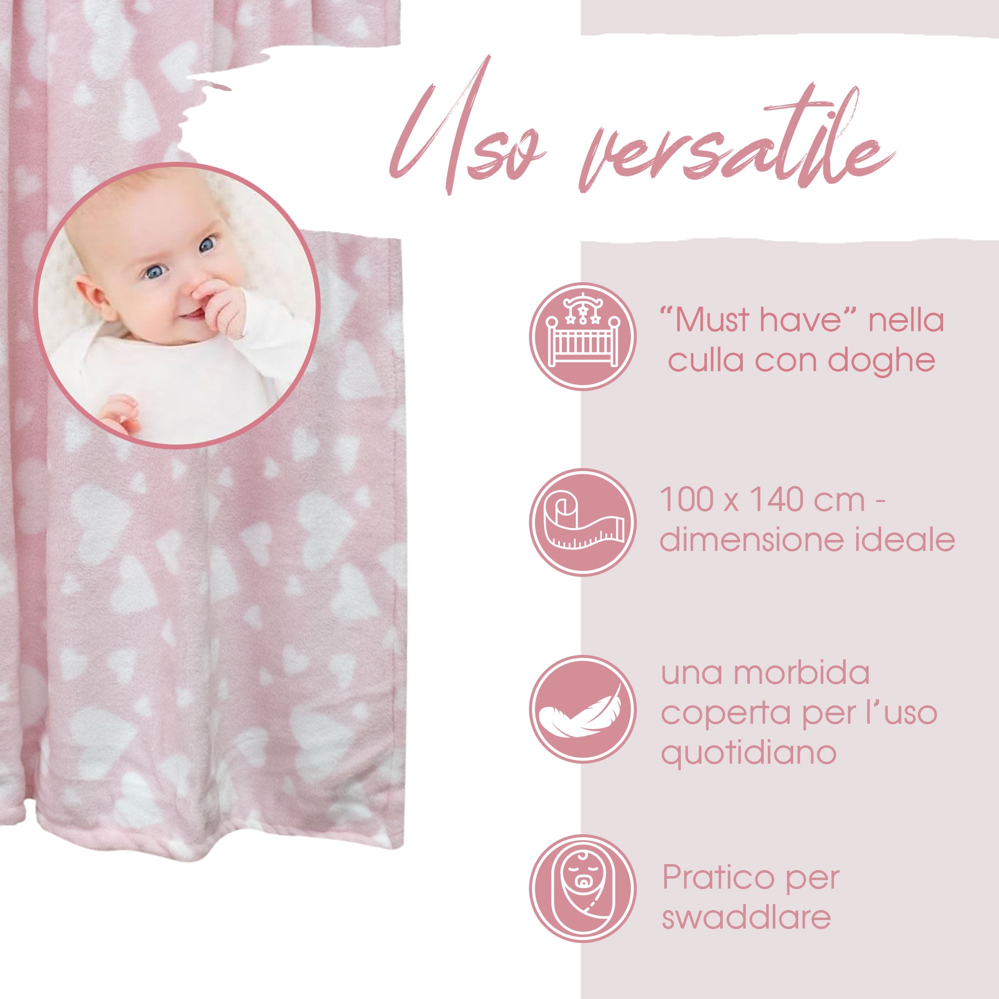 Coperta Celina 90 x 140 cm - melanzana Coperta Celina 90 x 140 cm - melanzana