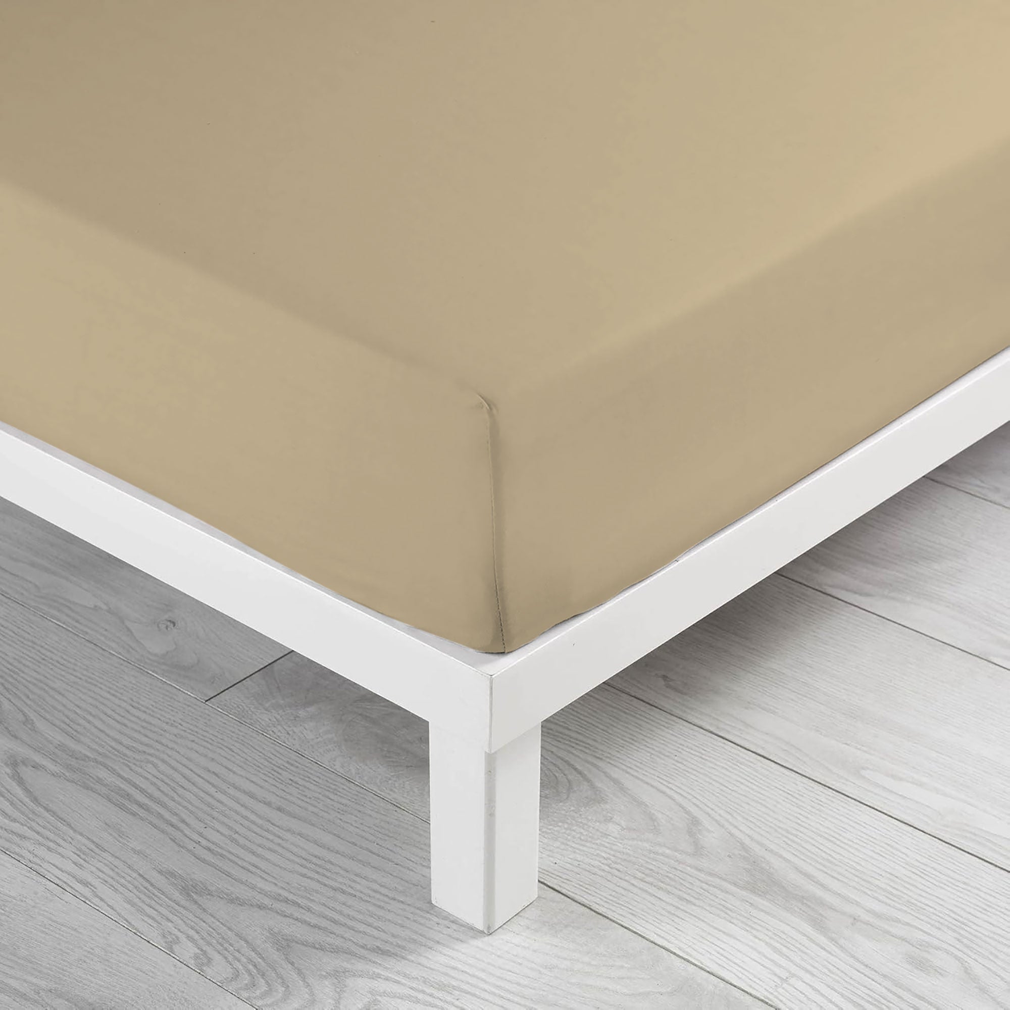 Spannbettlaken mit Gummizug an den Ecken, eineinhalbquadratisch, einfarbig 6862