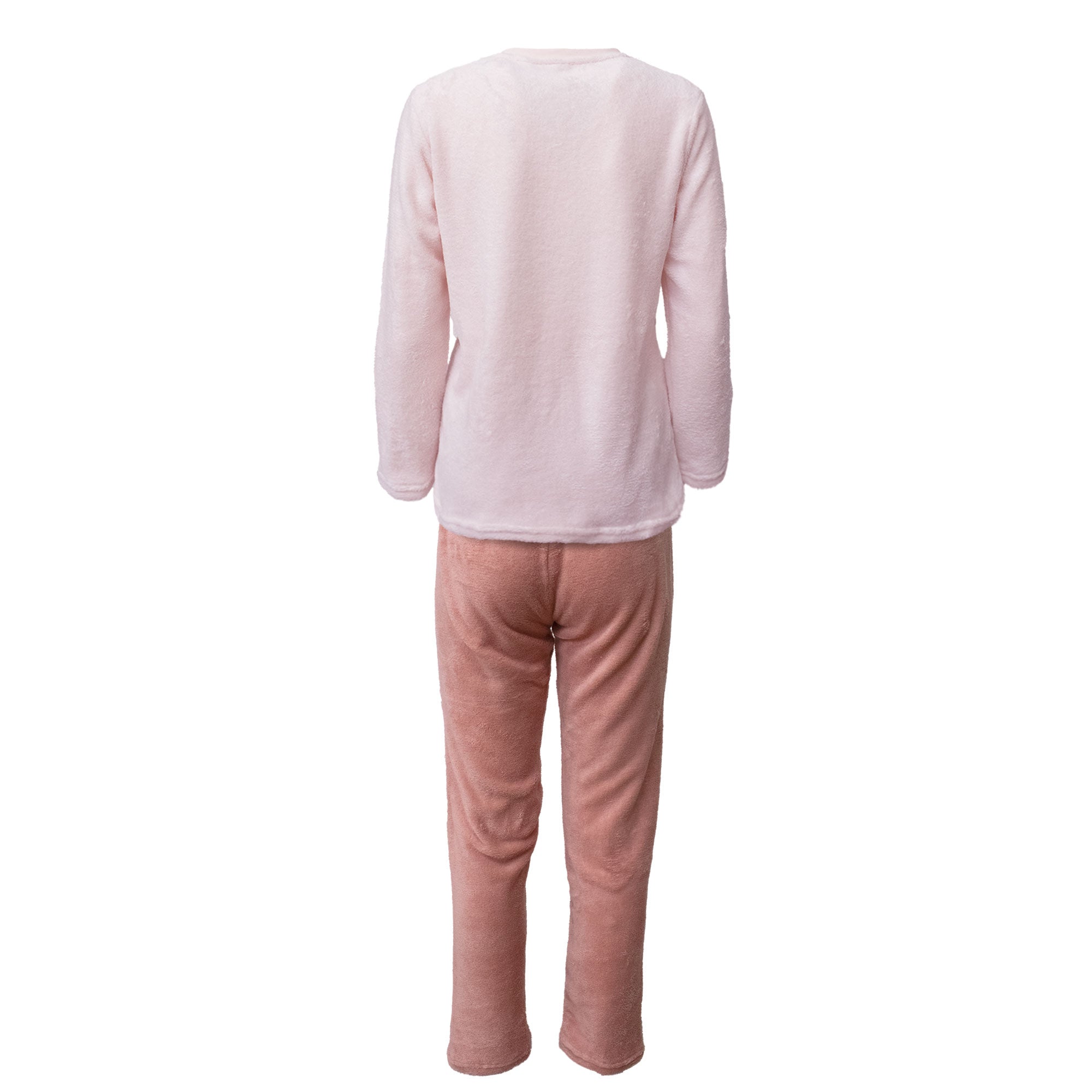 Pigiama Disney Bambi donna ragazza lungo invernale in pile 6952