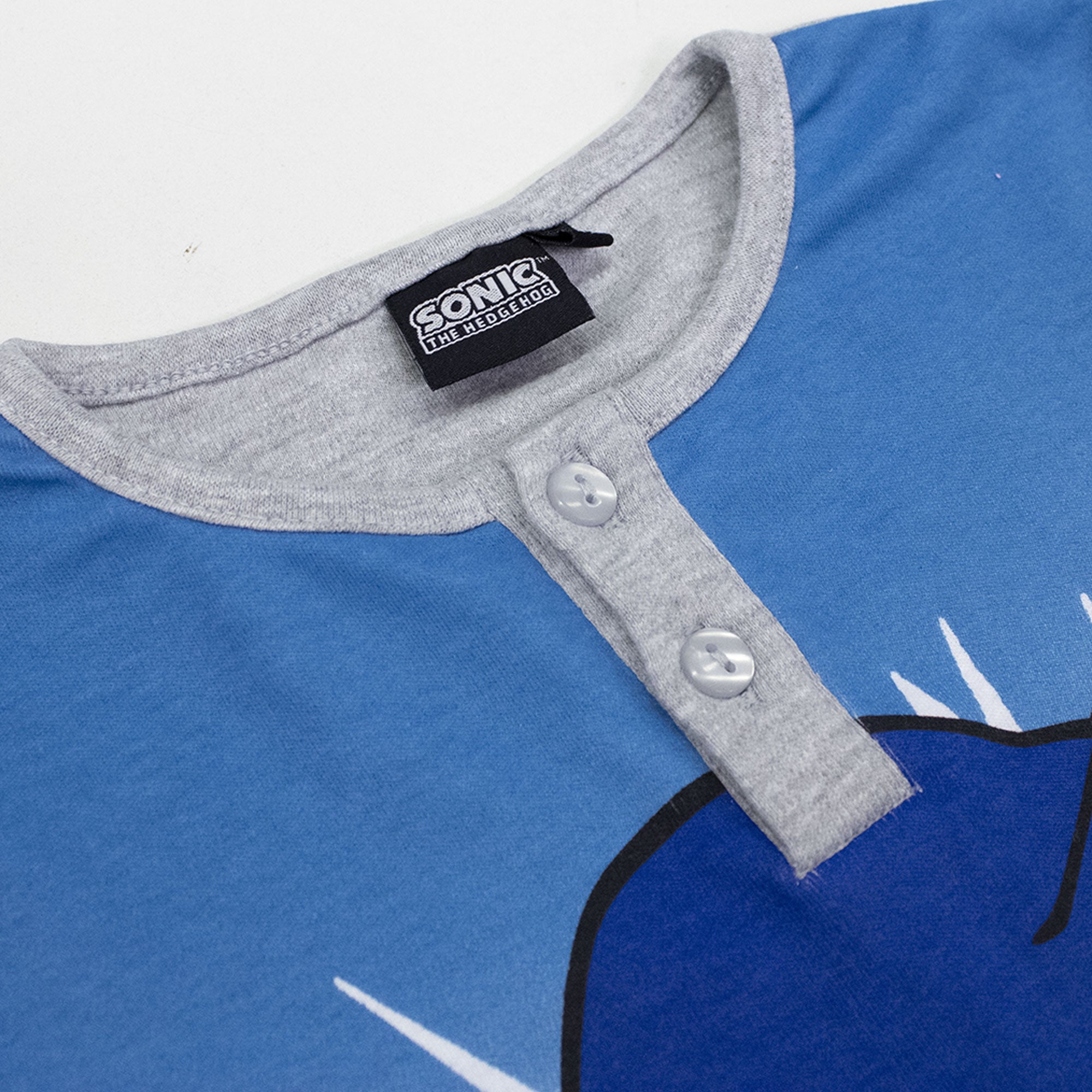 Pigiama per bambino Sonic The Hedgehog lungo in cotone bimbo maniche lunghe 6964