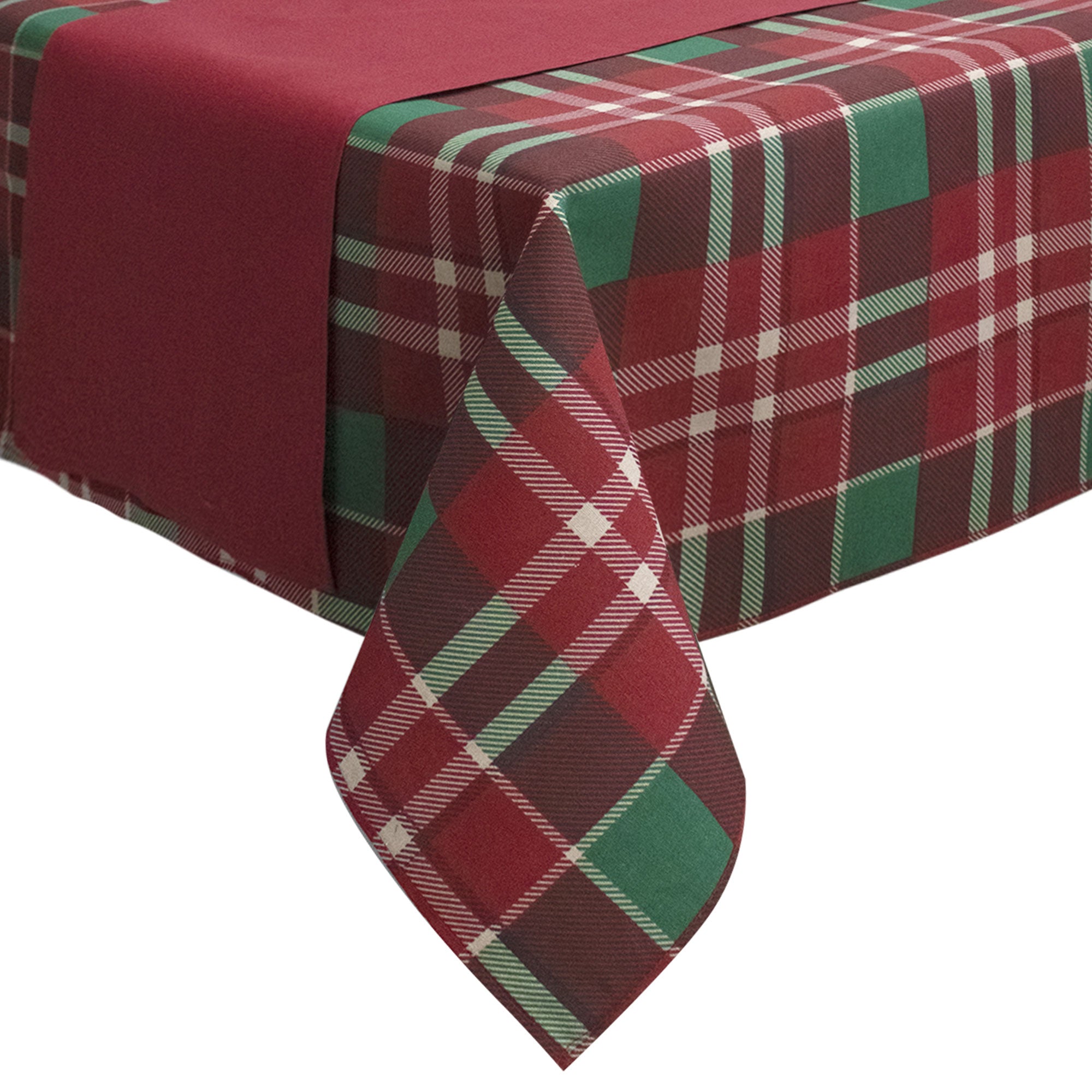 Tovaglia Natalizia Tartan loneta con runner Natale varie misure 6969