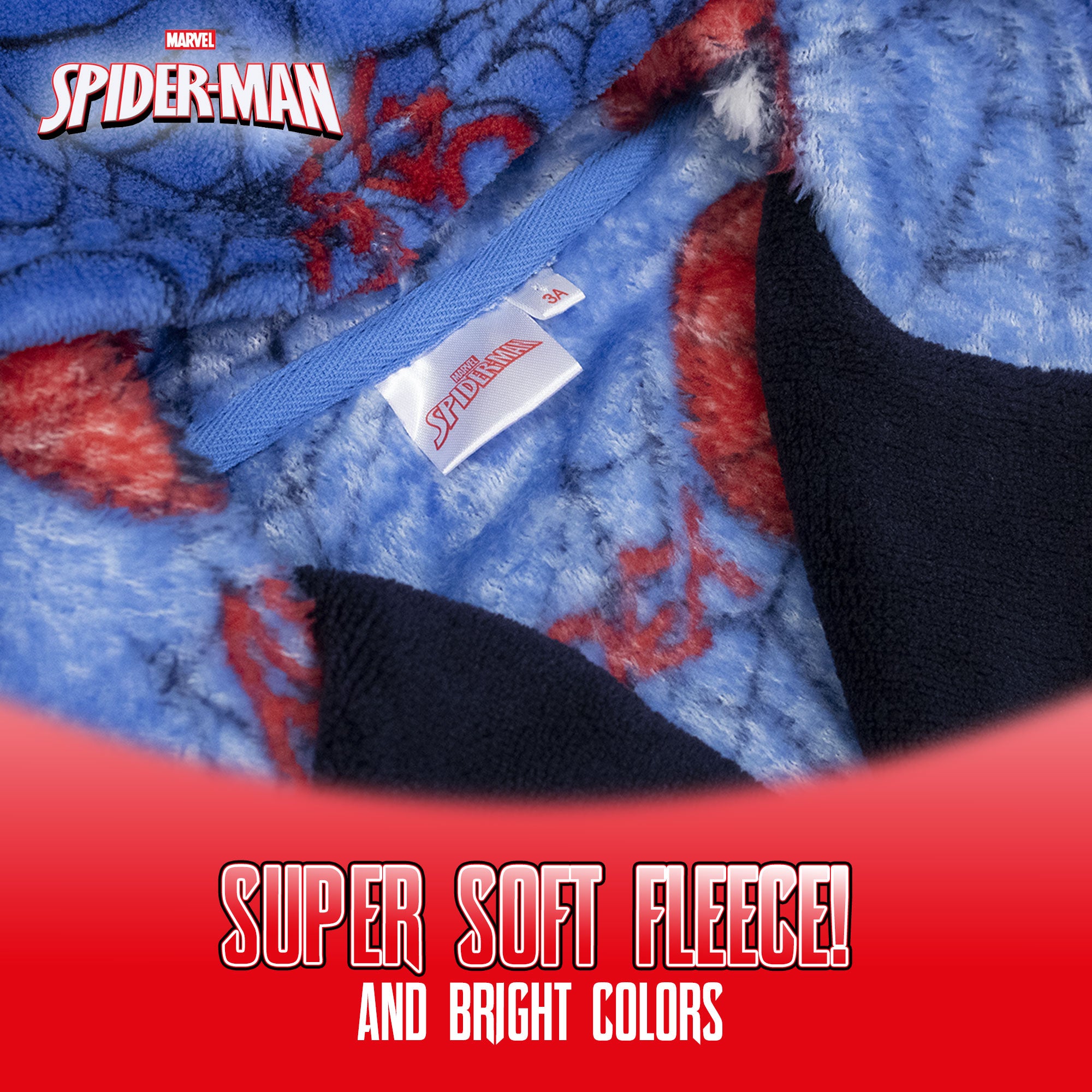 Vestaglia Marvel Spiderman in pile invernale per bambino 6994