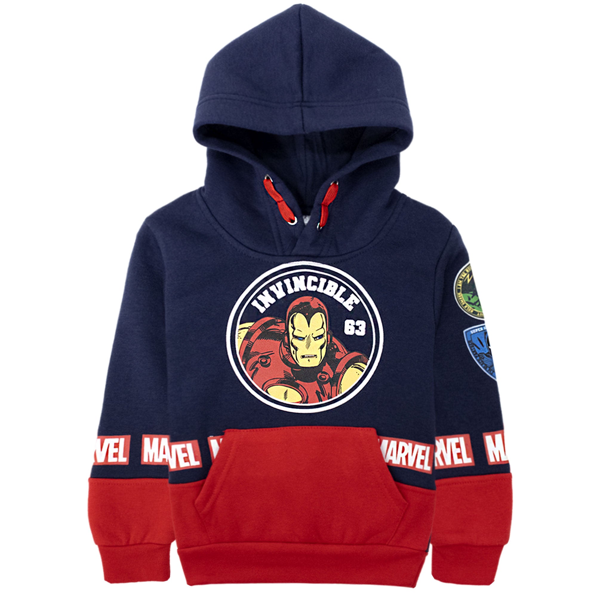Felpa Marvel Avengers per bambino con cappuccio a maniche lunghe bimbo 6999