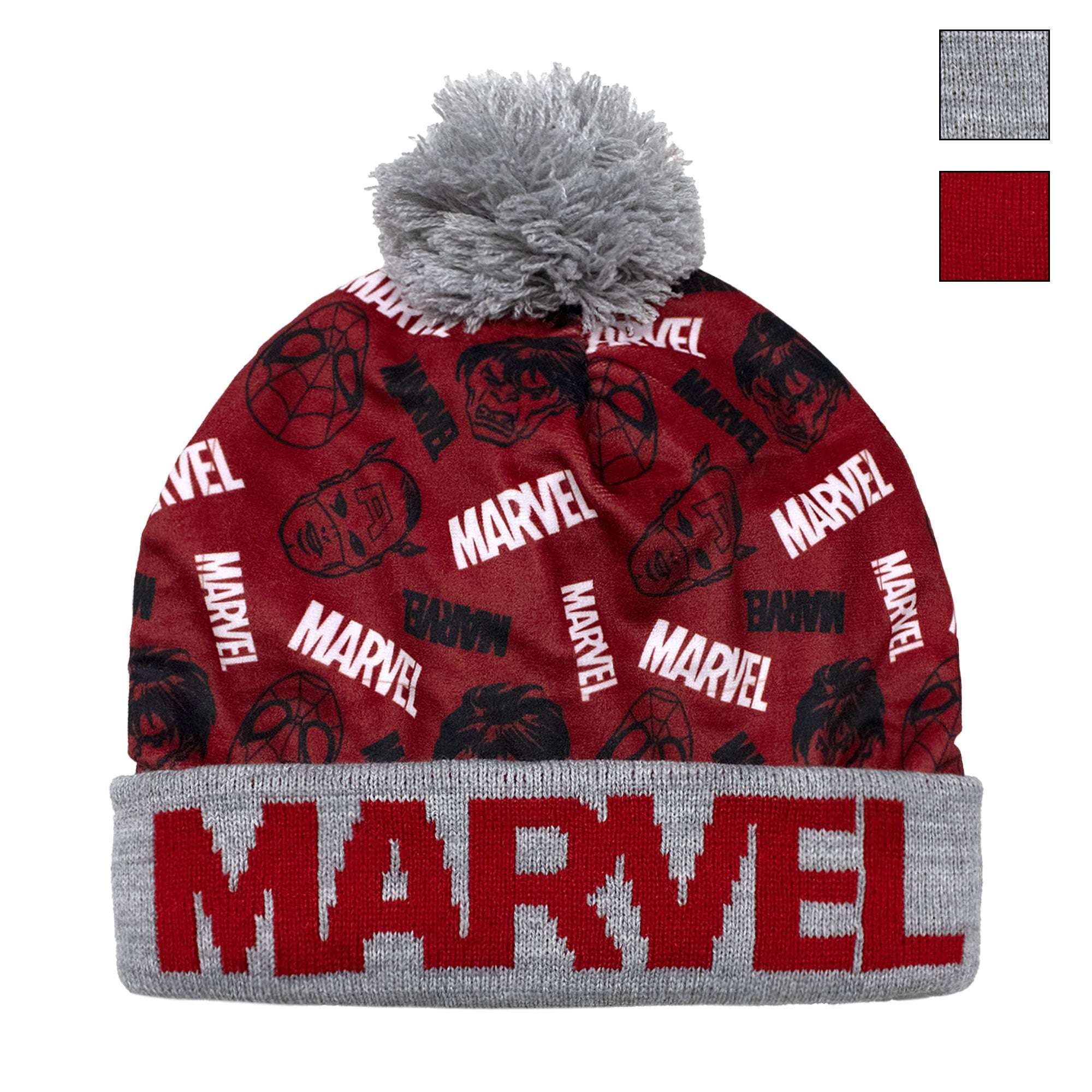 Marvel Avengers Set Invernale 3 Pezzi Per Bambini: Berretto Con Pon Pon, Sciarpa E Guanti – Caldi E Morbidi, Taglie 2-5 E 5-13 Anni