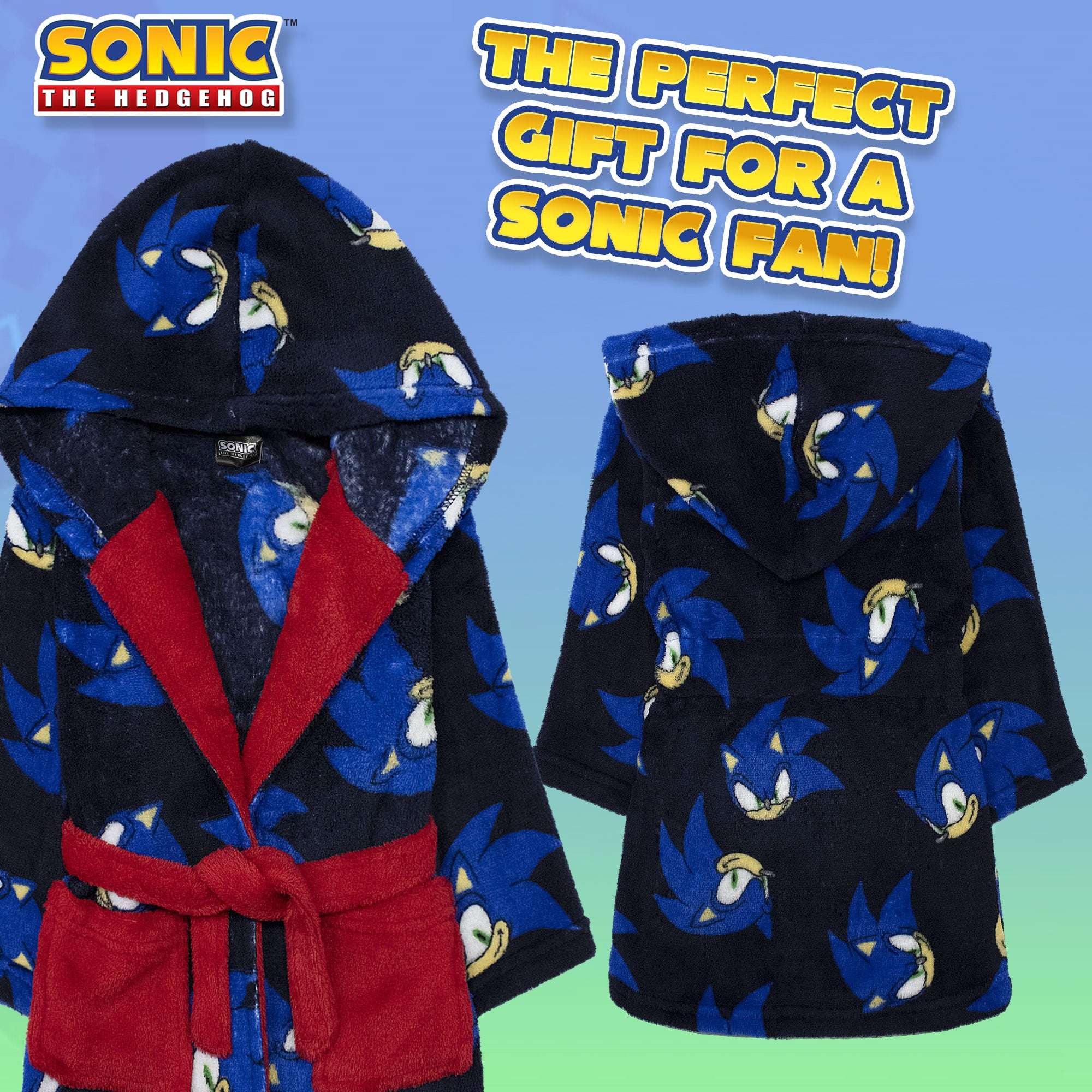 Vestaglia da notte Sonic The Hedgehog Bambino in morbido pile 7022