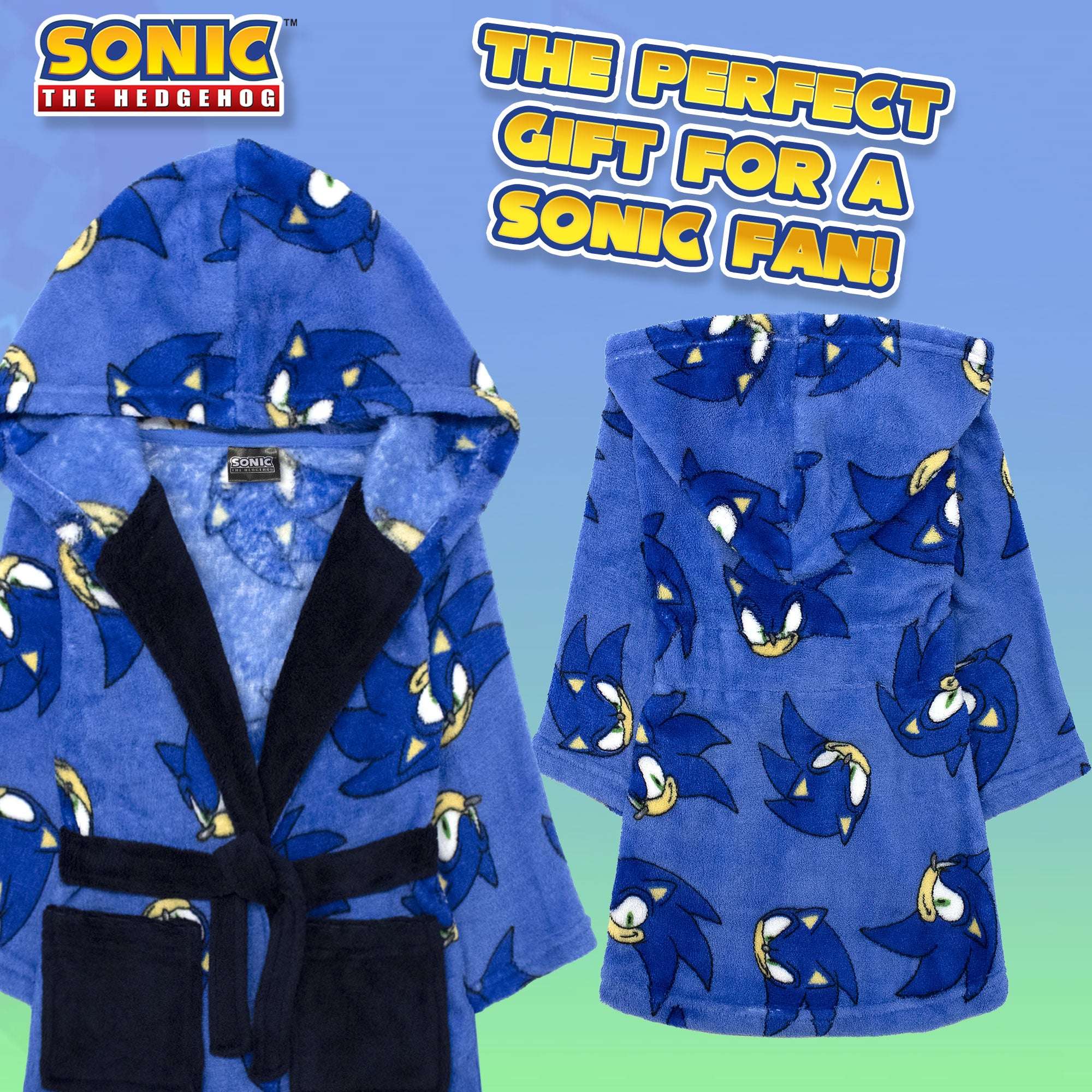 Vestaglia da notte Sonic The Hedgehog Bambino in morbido pile 7022