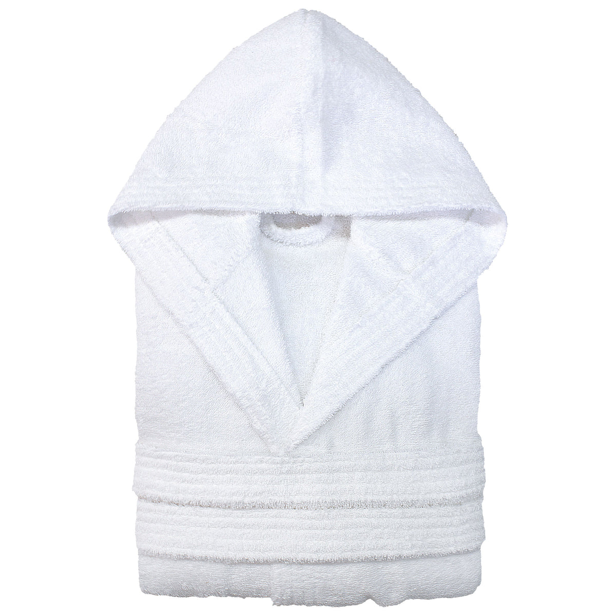 Unisex-Bademantel für Herren und Damen, mit Kapuze, Frottee, Baumwolle, 7042