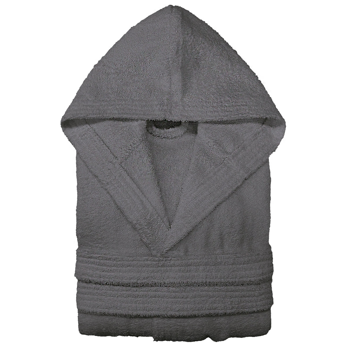 Unisex-Bademantel für Herren und Damen, mit Kapuze, Frottee, Baumwolle, 7042