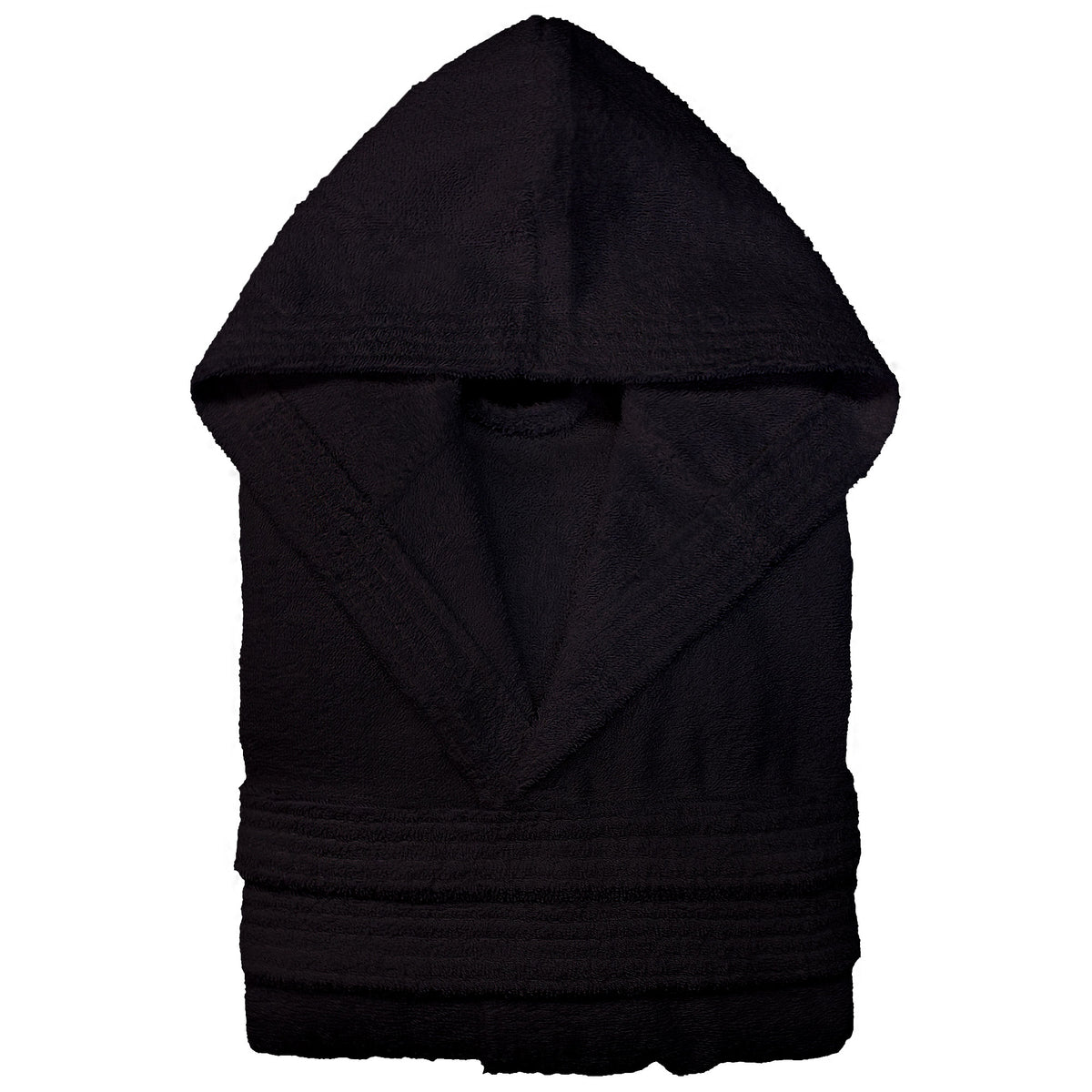 Unisex-Bademantel für Herren und Damen, mit Kapuze, Frottee, Baumwolle, 7042