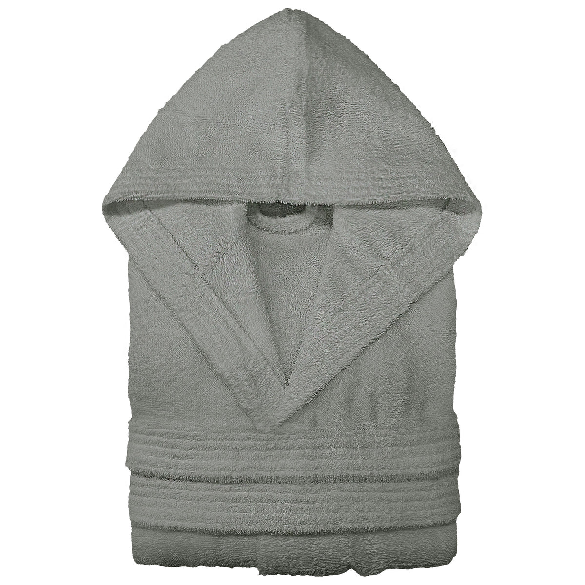 Unisex-Bademantel für Herren und Damen, mit Kapuze, Frottee, Baumwolle, 7042