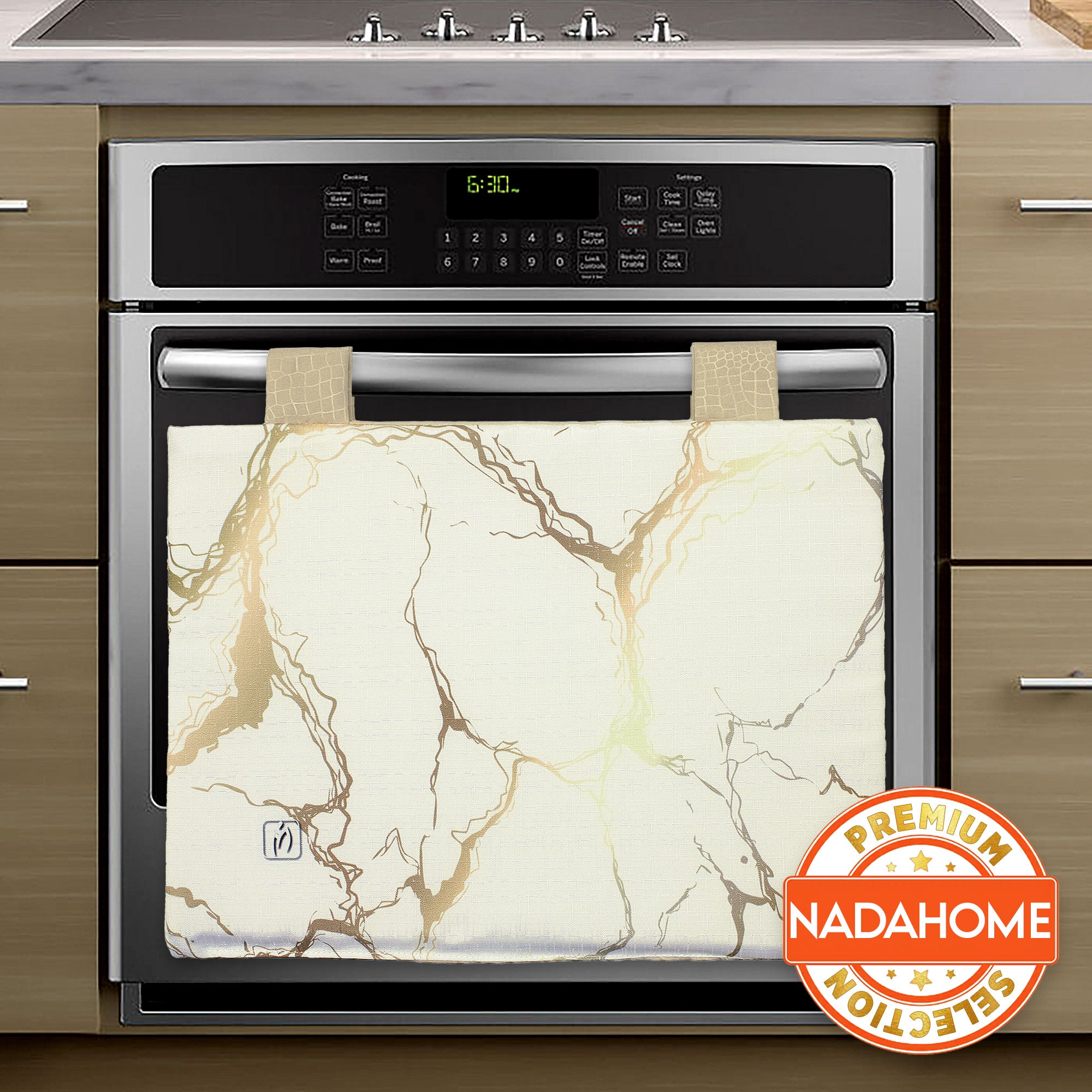 Copriforno cucina imbottito effetto marmo stampa digitale marmorizzato 7043