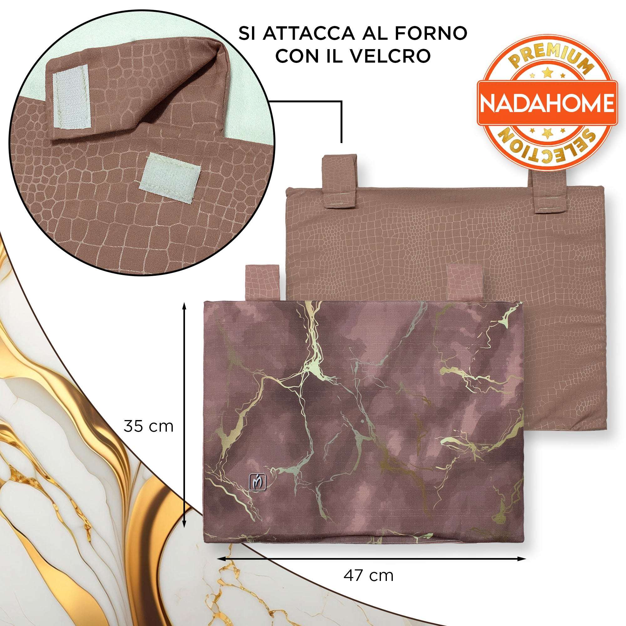 Copriforno cucina imbottito effetto marmo stampa digitale marmorizzato 7043