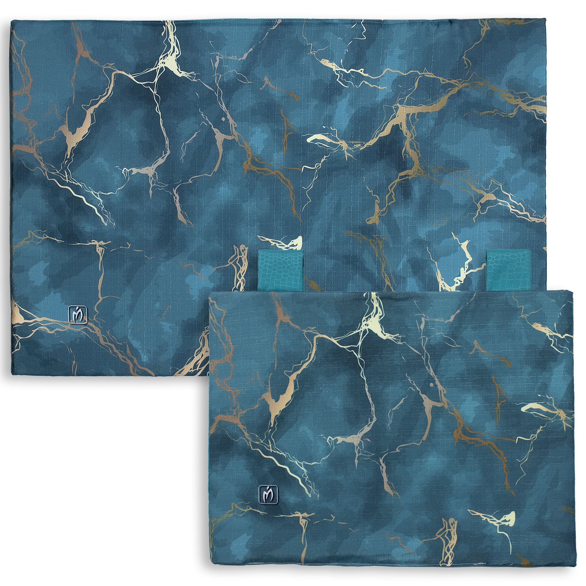 Set Copriforno e Coprifornelli cucina imbottiti effetto marmo marmorizzato 7046