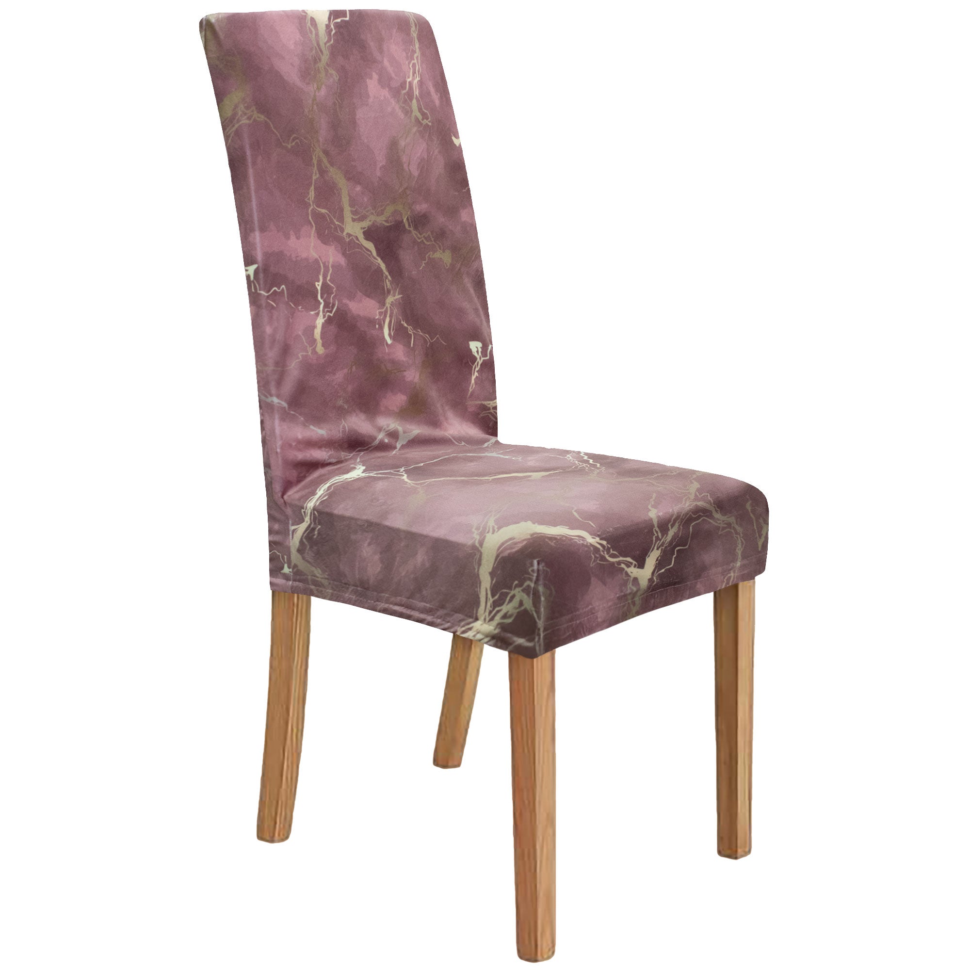 Coprisedia effetto marmo Velour elastico 2 pezzi Vesti sedia marmorizzato 7072