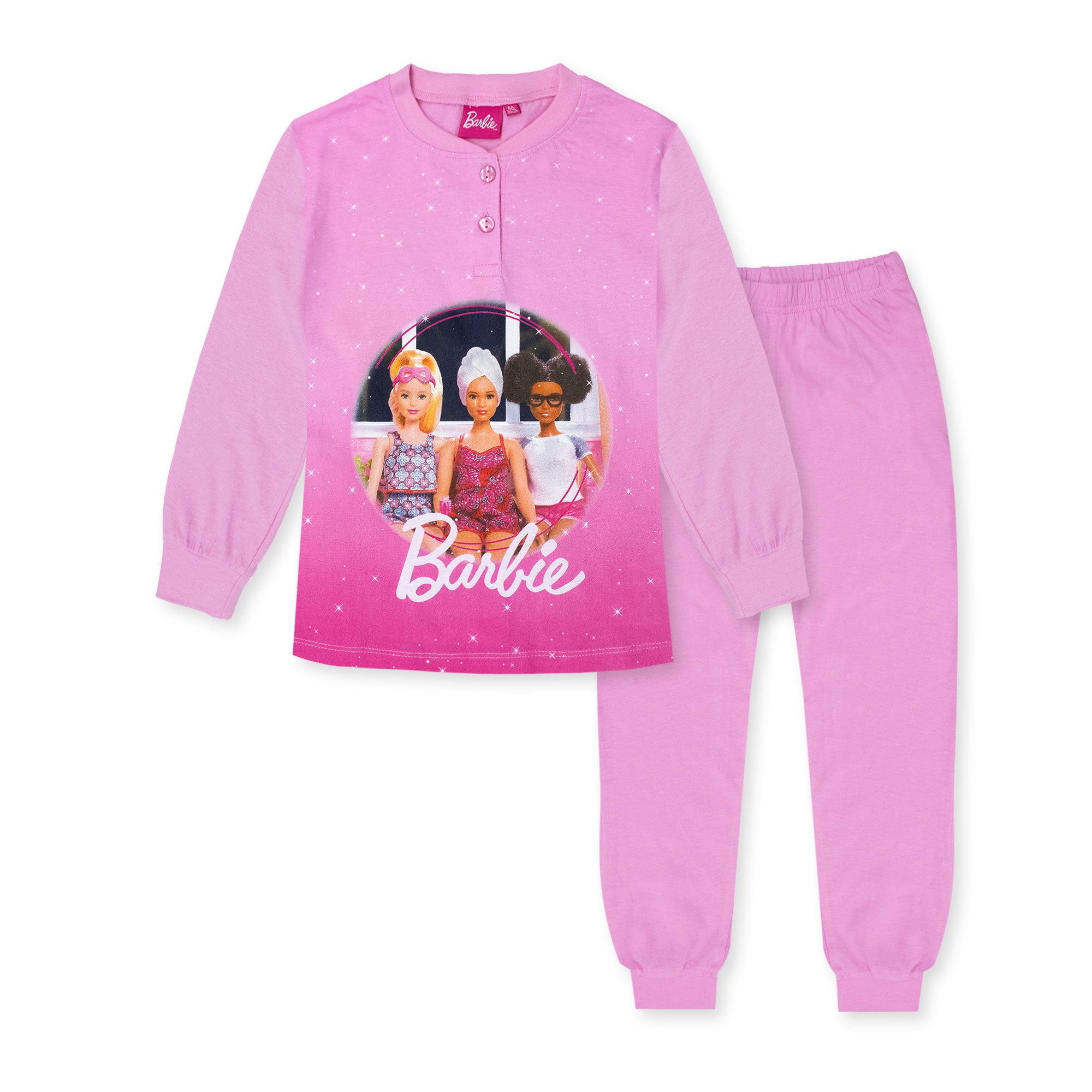 Pigiama per Bambina Barbie in Cotone Leggero a maniche lunghe 7076