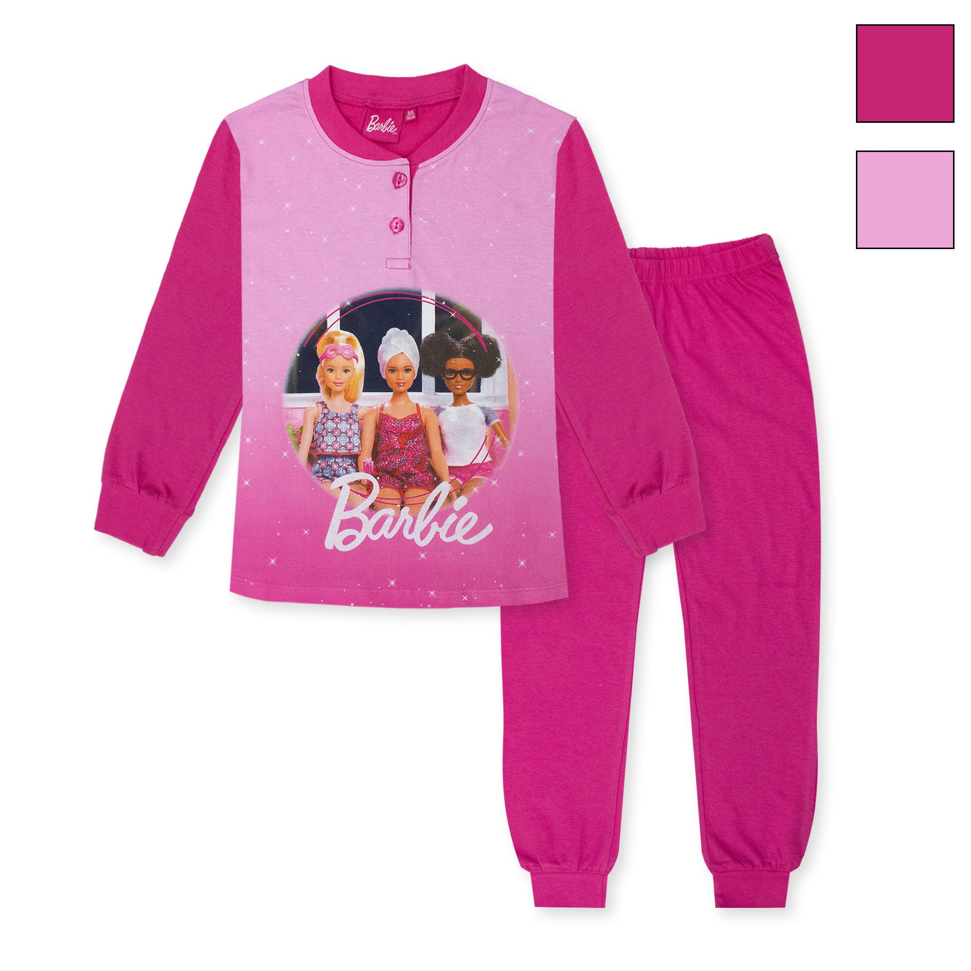 Pigiama per Bambina Barbie in Cotone Leggero a maniche lunghe 7076