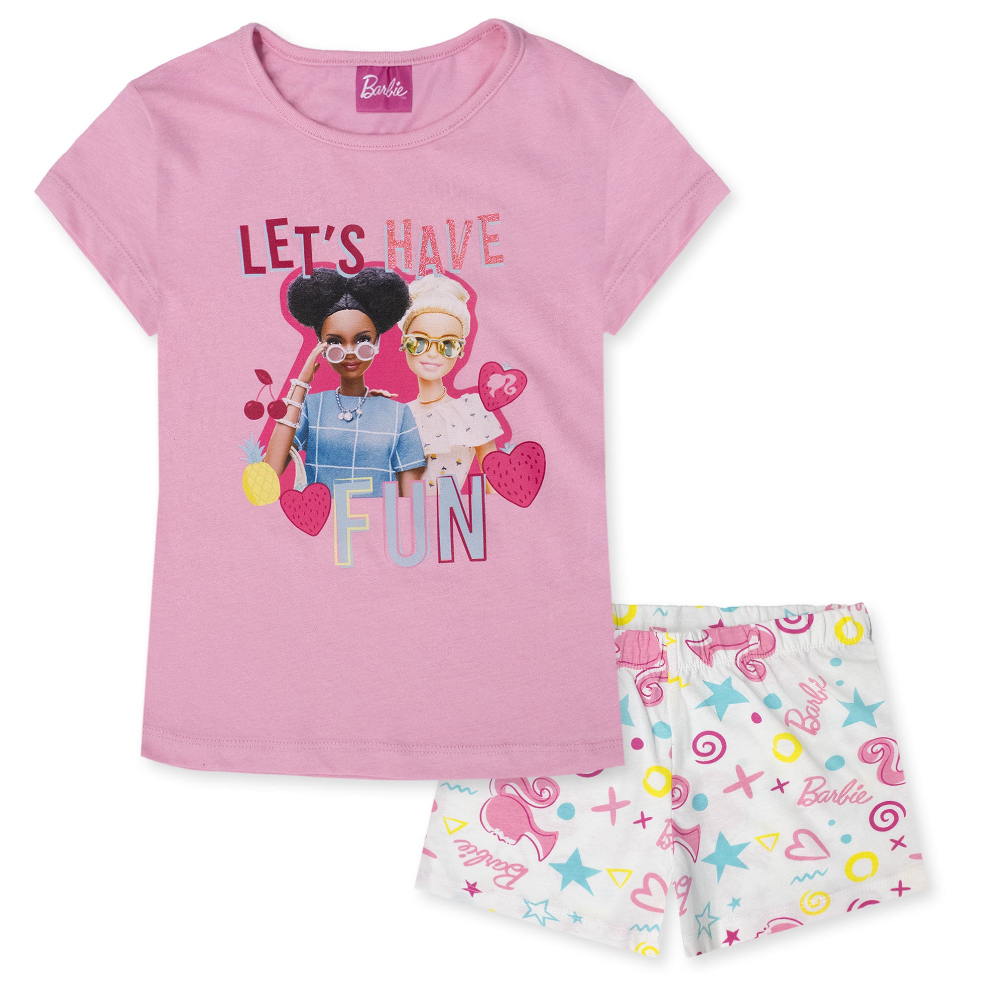 Pigiama per Bambina Barbie estivo in Cotone Leggero corto 7082