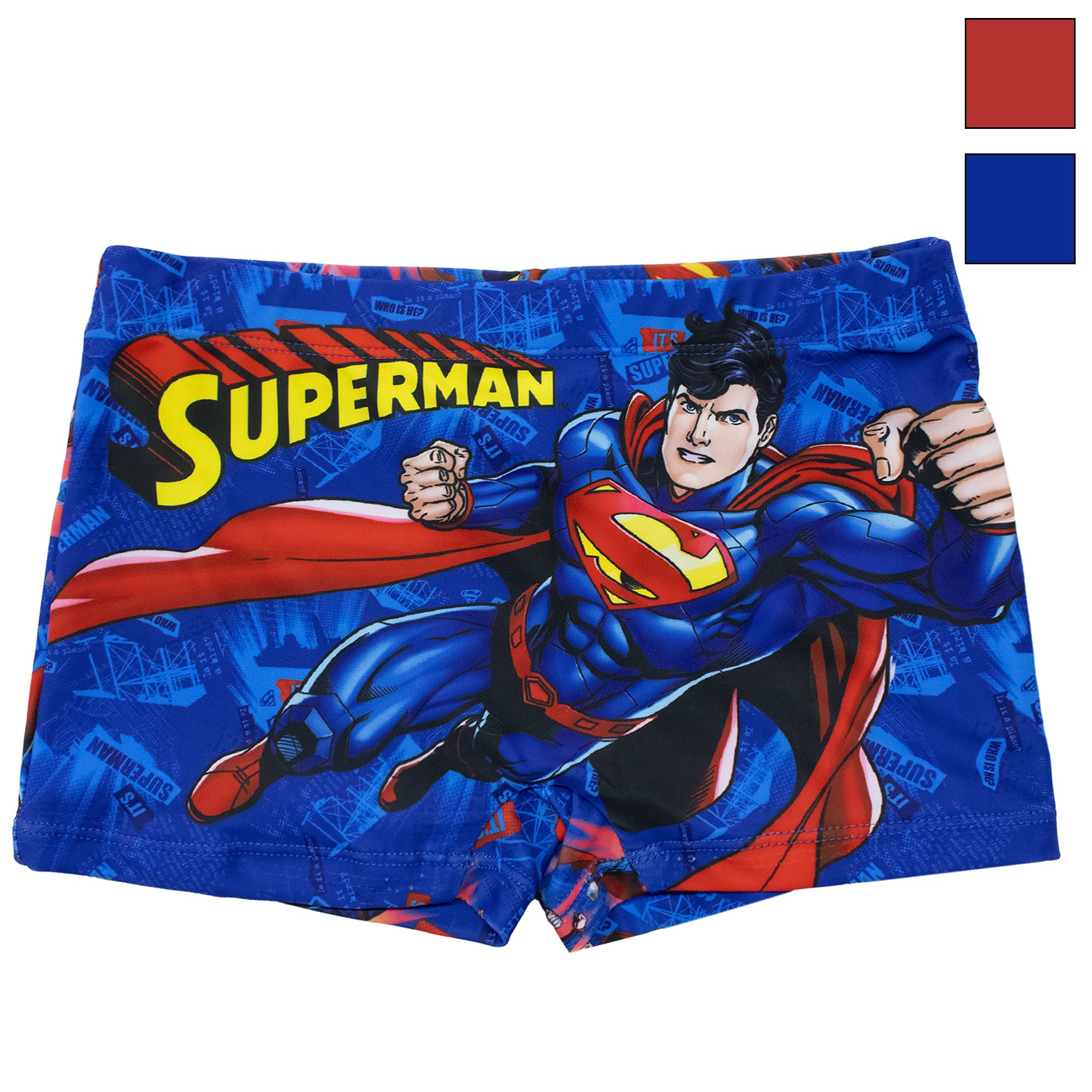 Costume bagno Superman bambino pantaloncino mare parigamba bimbo 7103