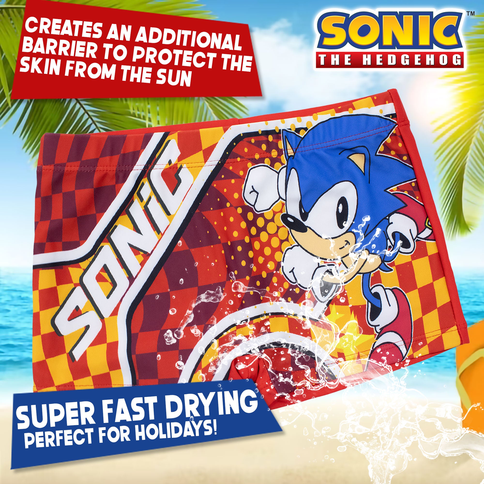 Poncho Asciugamano Sonic The Hedgehog Per Bambini - Cappuccio Con Capelli 3D, Cotone Assorbente, Taglia Unica - Foto 6