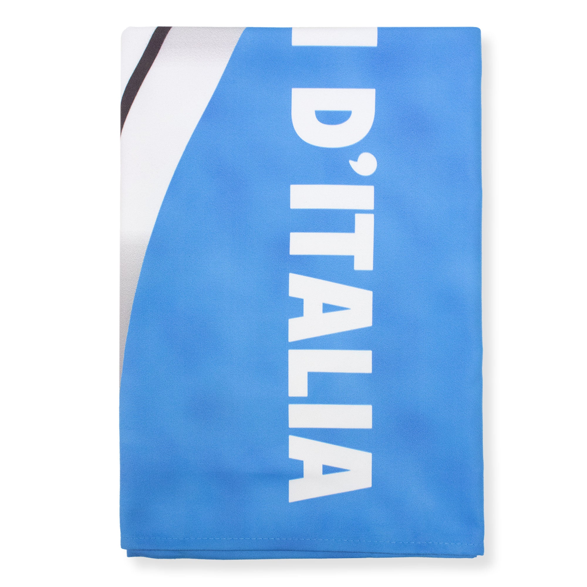 Telo mare Scudetto Campioni d'Italia microfibra Azzurro 90x160cm Tricolore 7124